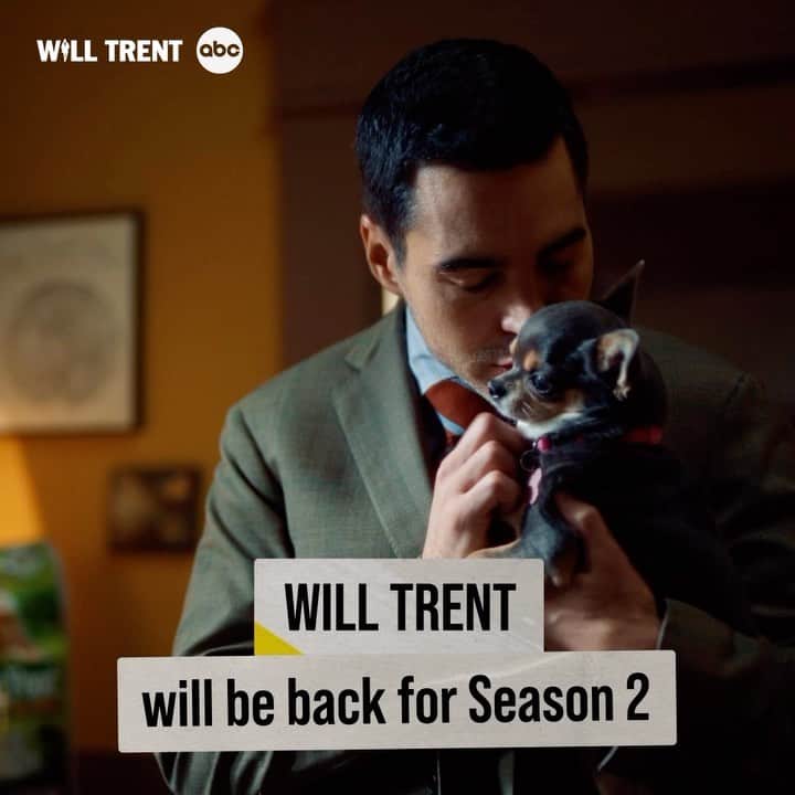 アメリカン・ブロードキャスティング・カンパニーのインスタグラム：「Consider this mystery solved: #WillTrent will be back for more with Season 2!! 🎉」