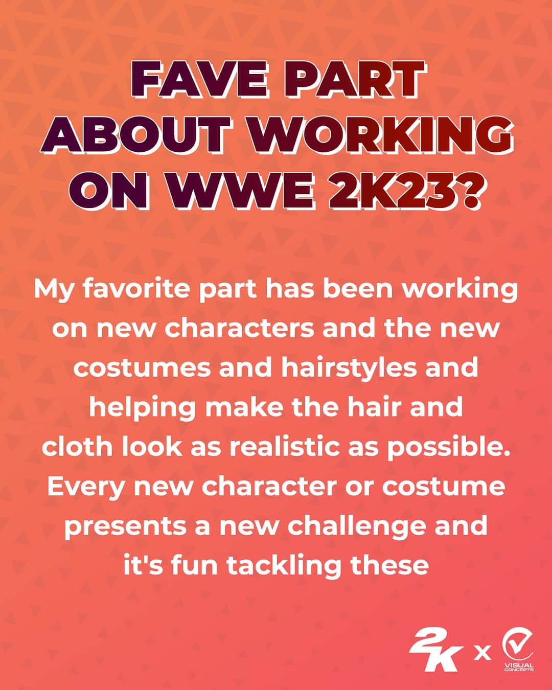 2Kさんのインスタグラム写真 - (2KInstagram)「#WWE2K23 details down to the strand of hair 💇‍♀️  Visual Concepts Technical Artist, Niharika Jain talks about working on her second @wwegames title」4月19日 6時20分 - 2k