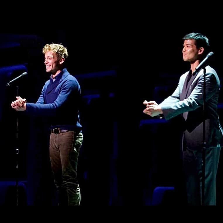 バーレット・フォアさんのインスタグラム写真 - (バーレット・フォアInstagram)「Last month, I had the honor of performing in Broadway Backwards, a one-night-only benefit concert at the New Amsterdam Theatre in NYC .  The hilarious George Abud and I sang, spat, and sword-fought our way through a wildly caustic (if kinky) "Virginia Woolf"-esque take on the classic, “I’d Do Anything” from the musical, OLIVER!  Kudos to Bob Bartley for his quick-witted and sharp-tongued script as well as his brilliantly complex but damn-was-it-worth-it staging utilizing about 972 props and 5 costume changes inside a 4 minute number.  While the majority of songs in the concert were "park and barks" (where the performer simply stands at the mic and sings) our number was so involved, we rehearsed every day for a week to get it right. Most actors would be put out by that level of time commitment for an unpaid concert, but there was nowhere else on Earth I wanted to be. There's a certain indescribable magic that sparks up inside the safe and supportive walls of a rehearsal room. From drilling the lyrics, to mastering the harmonies, to solving the complicated math equation necessary to nail the precision of a one count bit of physical comedy - I somehow never get sick of this type of creation, so here I am: manifesting more. ✨  My first Broadway Backwards was back in 2012, when I got to belt out "I Still Believe" from MISS SAIGON with my old pal @tellyleung   Now in its 17th year, Broadway Backwards is celebration of LGBTQ+ stories told through the great songs of musical theater.  This year, we raised a record breaking $765,069 to benefit Broadway Cares/Equity Fights AIDS and The Lesbian, Gay, Bisexual & Transgender Community Center in NYC.  I was honored to share the stage with the likes of Len Cariou (in his 16th year!), F. Murray Abraham, Beth Leavel, @msleasalonga @corbinbleu @mrbradybaby @sampauly @robbiefairchild @alistroker @edenespinosa @missadriannahicks @albinokid1026 and a host of other wildly talented humans. Special thanks to @adamant9 @lalagem @wildnickers @cmkeelan @jeffbrancato @whitmandanny  #broadwaybackwards #broadwaycares #equityfightsaids #bcefa #LGBTQStories #broadway #musicaltheater #musicaltheatre #PerformingArts #nyc #newyork」4月19日 6時59分 - barrettfoa
