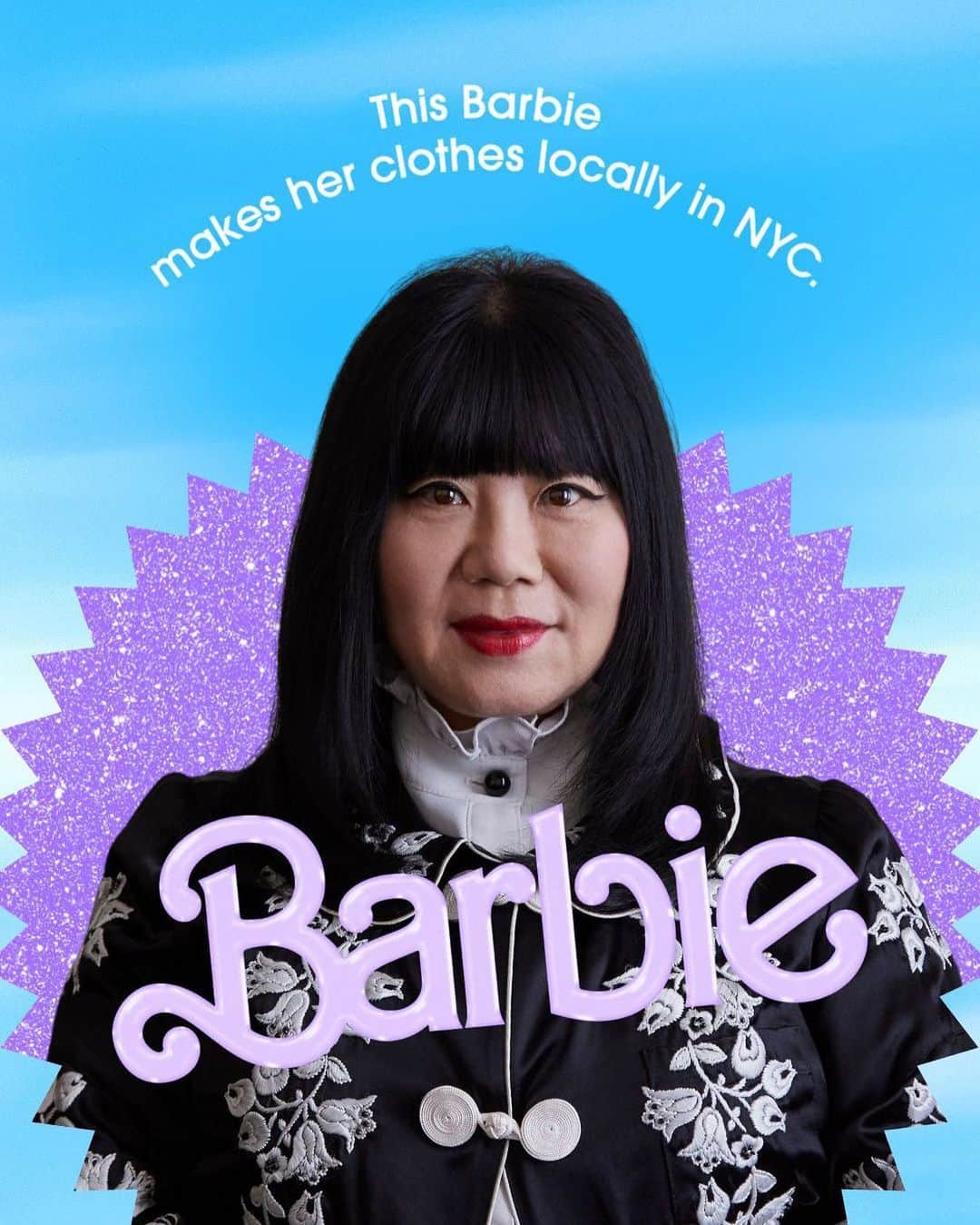 アナスイのインスタグラム：「Barbie but make it purple. Love this trend, can’t wait for the film! xxx Anna」