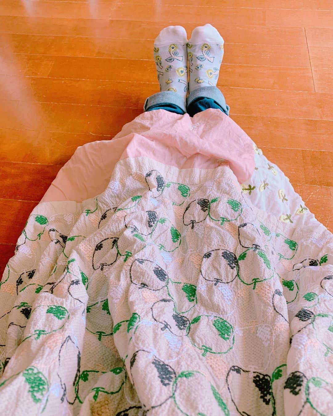 小桜エツ子のインスタグラム：「リメイク服。 どこかにしまい込んでて先日やっと見つけ出しました。 もう少し整理整頓しなければ。  #ミナペルホネン」