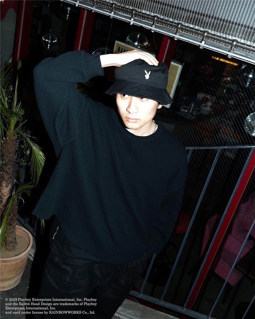 デラックスのインスタグラム：「DELUXE 2023Spring&Summer collection   "PLAYBOY x DELUXE HAT"  Will be available on our website.  2023.04.22(sat)11:00am  ph : @kotaroht   #deluxe_jp」