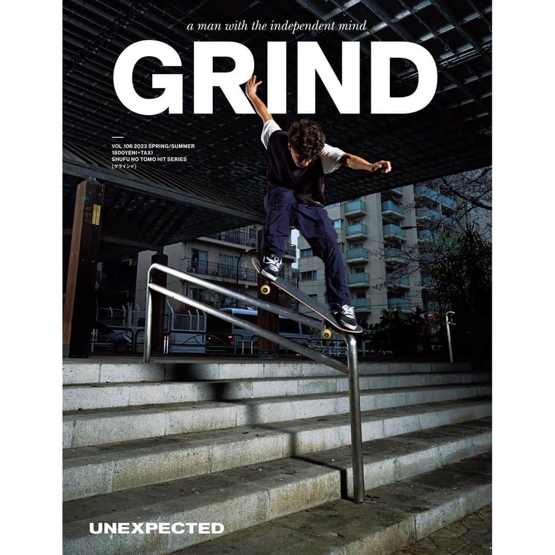 GRINDさんのインスタグラム写真 - (GRINDInstagram)「. GRIND Vol.106 2023 SPRING/SUMMER will be out 4/25(TUE)  “UNEXPECTED”  Cover Paul Smith + Pop Trading Company  Model_Logan Da Silva Ortiz Photo_Haruki Matsui Edit_Shuhei Kawada  『GRIND Vol.106』が、2023年4月25日(火)より発売開始。代官山蔦屋書店、SHIBUYA TSUTAYA、TSUTAYA 三軒茶屋店、TSUTAYA BOOKSTORE 下北沢、青山ブックセンターの5店舗では期間限定の特設コーナーを展開します。4月20日(木)からは、GRINDオンラインストアおよびAmazonストアにて先行予約を開始。  "GRIND Vol.106" will go on sale from 25 April (Tue). Five shops - Daikanyama TSUTAYA BOOKS, Shibuya TSUTAYA, TSUTAYA Sangenjaya, TSUTAYA BOOKSTORE Shimokitazawa and Aoyama Book Centre - will have special sections for a limited time. Pre-orders start 20 April (Thu), at the GRIND online store and the Amazon store.  #grind #grindmagazine #unexpected #paulsmith #poptradingcompany」4月19日 21時27分 - grindmagazine