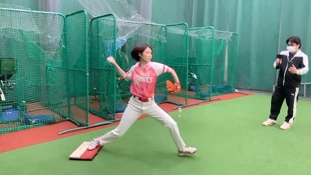 のインスタグラム：「フォーム改善しました！！！ 凄く変わったっちゃけどわかる？🫣⚾️」