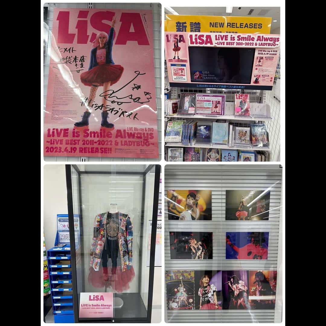 LiSAさんのインスタグラム写真 - (LiSAInstagram)「4/19 #LiSAライブベスト　 発売日を迎えられてとっても嬉しいです。  これまでの12年、本当にたくさんの仲間とみんなと作って来たなぁ。と感じる　#LiSAライブベスト　超大作になりました。  一番好きで、一番しんどくて、一番幸せで、一番緊張するのが、私にとってライブです。 その魂を込めたり、削ったりしながら、それでもみんなと生きているあの瞬間に注ぐ私の姿から、金スマさんで私の回を作ってくださった川口さんに、DiSC2に、特別番組を作ってもらいました。  "POP"でなぜか私は大号泣しました。 ずっとみてきてくれたキミにも、これからみてくれるアナタにも、LiSAを愛して来てくれたみなさんに、クスッと笑ったり、頷いたり、ほろりとしたり、永久保存してもらいたい番組になりました。  そして、10周年の　#LADYBUGツアー　変わってしまった世界の中で、願いを込めて、希望を探しながら、みんなに助けられながら作り上げた、大切な大切な10周年ライブ。 まさに私の10年は、ずっとそんな風に過ぎて来た気がします。  全国のお店さんも郵便屋さんも、みんなに届けていただいてありがとうございます。  衣装展も、パネル展も、サインメッセージポスターも、全国に出張してくれています☻ 是非あなたの街でみつけてください♡⃛  #LiSAライブベスト　 何度も、何度も、何年も、何十年も、何百年も？たくさんたくさんお楽しみいただけますようにっ📖  9月から始まる　#LANDERツアー　期待しかしないで〜！👽 今日もいい日だっ。」4月19日 22時00分 - xlisa_olivex