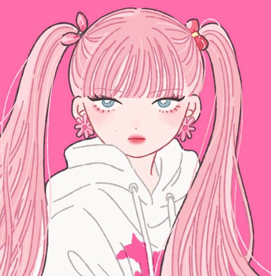 たなかのインスタグラム：「💗Kitsch REI💗 #illustration #fanart #ive #rei」