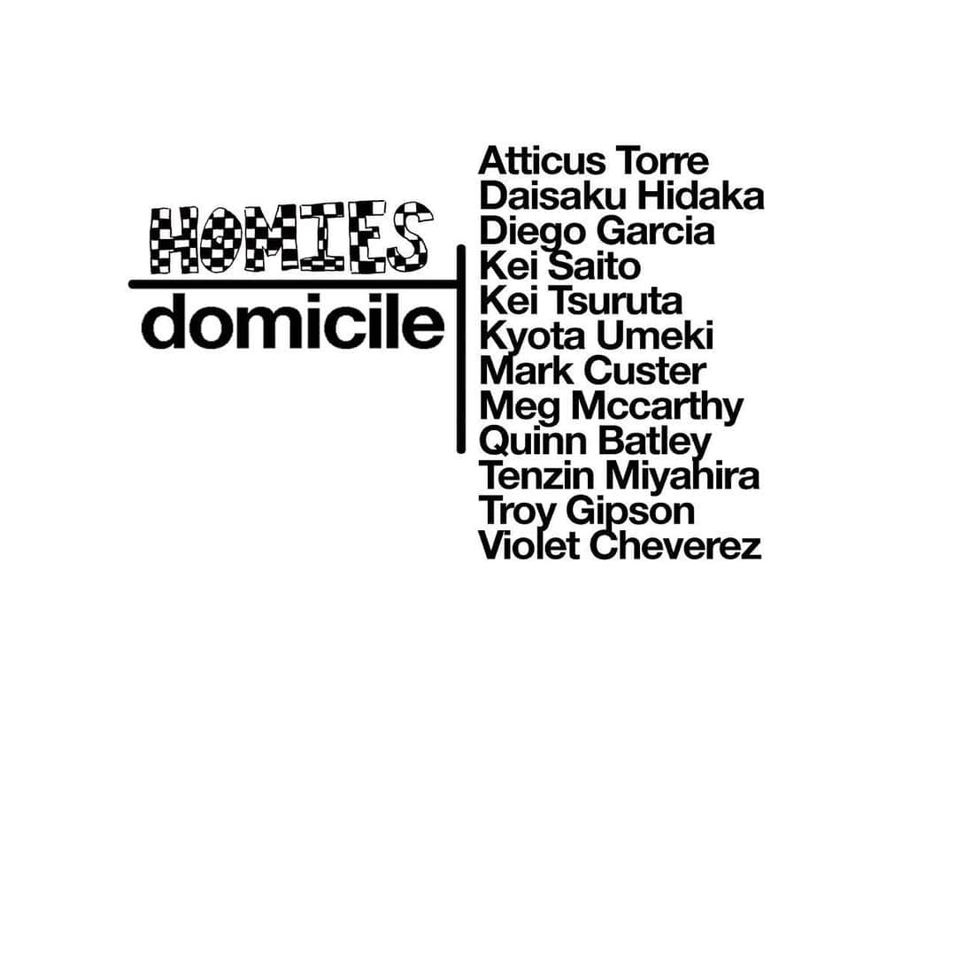 McGuffinさんのインスタグラム写真 - (McGuffinInstagram)「⚡McGuffin Street News⚡  DOMICILE TOKYOにて Homies Network presents  "The Reason I Hold On" At Domicile Tokyoを開催  @domicile.tokyo  @homiesnetwork   DOMICILE TOKYOは、 Homies New York ともに4月21日から4月28日の8日間、ニューヨークを中心に活 動する12人の若手アーティストの作品を集めた「The Reason I Hold On」を開催いたします。 日系アメリカ人アーティスト、KEI TSURUTA がキュレーターを務める本展覧会は、主にニューヨークを拠点 に活動する12人のアーティストの作品を集めたグループ展です。都市生活のダイナミズムの中で、友情によっ て常につながっていることに気づかされたアーティストたちは、メディウムの垣根を越えて、互いへの不断の コミットメントを作品に投影させています。 彼らの強く結ばれた友情は、空間と時間を超えて、共に未知の世界に親しみを感じたり、変化する時代に不変 の感覚を見いだしてきました。 絶え間ない進化の中に存在し、共に成⻑し、この共同体という不変の精神によって永遠に結ばれているのです。 「The Reason I Hold On」は、12人の友情で結ばれたアーティストが集い、その仲間意識を物理的に表現し たショーです。-Lila Pearl Zinner  Homies New York の新作に加え、今回のグループ展を記念した限定TEEを販売いたします。 Exclusive Tee: \5,000(税抜)SIZE: S-XL  会期:4月21日(金)~4月28日(金) 12:00~20:00 会場:DOMICILE TOKYO 東京都渋谷区神宮前4-28-9  #domiciletokyo  #homiesnetwork」4月19日 16時54分 - mcguffin_official