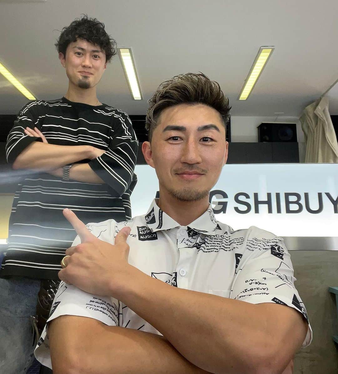 山崎秀晃のインスタグラム：「LOG賢ちゃんcut✂︎ #金髪のお父さんは嫌だ」