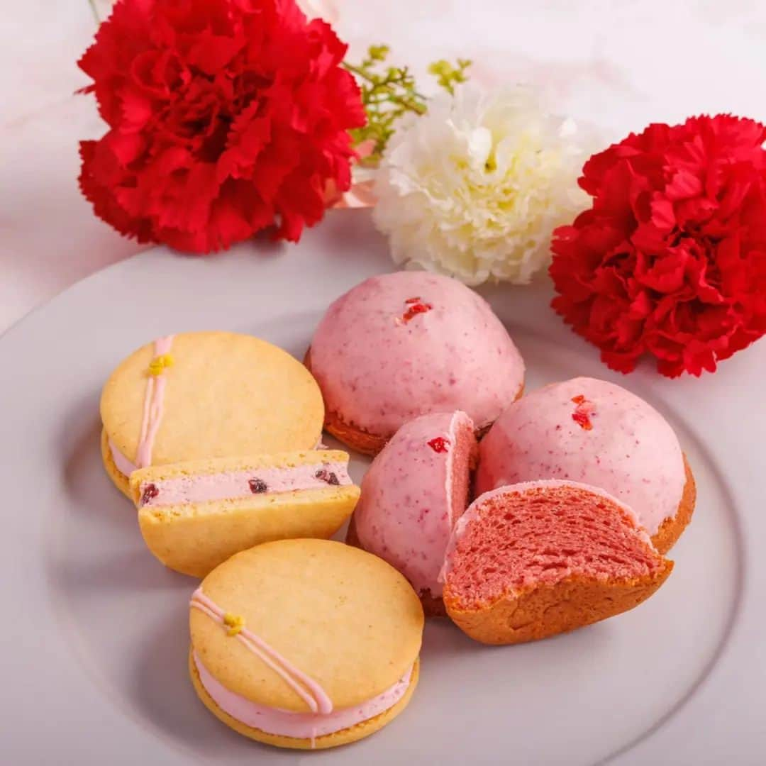 Decadence du Chocolatのインスタグラム：「《Mother's day》  あと1ヶ月もしないうちに「母の日」ということで、今回はSpring Sセットをご紹介します！ 春限定の人気商品「木苺マドレーヌ」と「チェリーバターサンド」が2点ずつ入っております🍓🍒 プレゼントにいかがですか？  #デカダンスドュショコラ  #decadenceduchocolat  #春限定 #母の日」