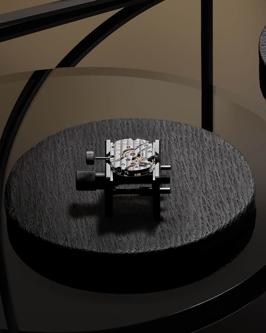 ジャガールクルトのインスタグラム：「First 100 timepieces available online. #Reverso _ Reverso Tribute Small Seconds  First 100 pieces now available online Designed, made and assembled in our Manufacture _ Assembled with patience by our watchmakers in the Vallée de Joux, home of the Manufacture Jaeger-LeCoultre since 1833, all the components of our Calibre 822 are meticulously decorated - even though they are hidden beneath a solid metal case-back. This calibre is recognizable by a unique bridge in the shape of a pistol that has made its legend.   Order one of the first 100 pieces by clicking on our link-in-bio. _ #JaegerLeCoultre #TheGoldenRatio #Reverso」