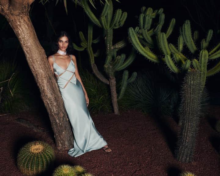 ベック&ブリッジのインスタグラム：「Make an entrance in The Diamond Days Strap Maxi Dress. The v-neck is panelled with statement diamond cut outs and features an open back.​​​​​​​​​  #becandbridge #embody #newarrivals」