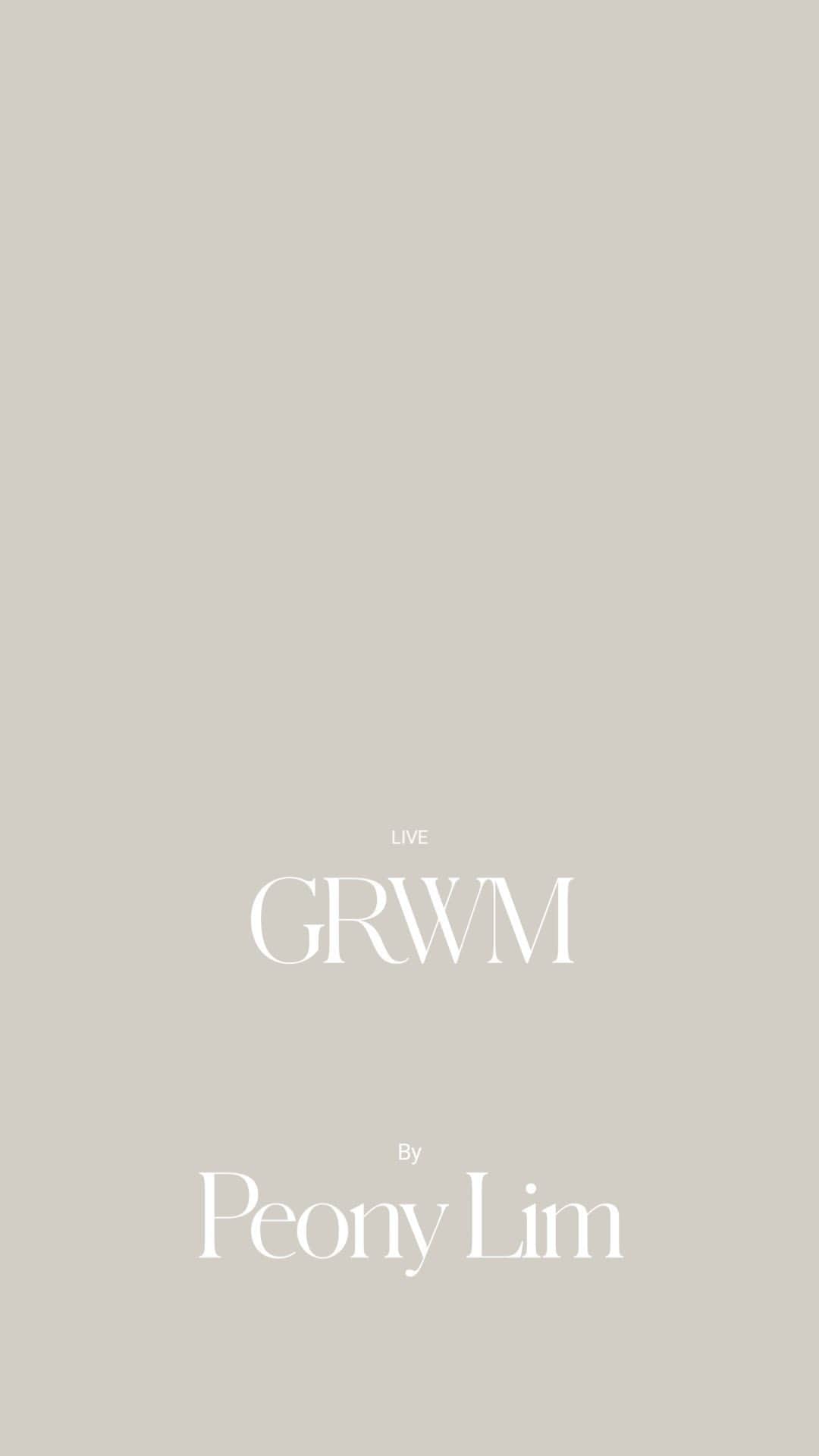 ペオニー・リムのインスタグラム：「GRWM •live」