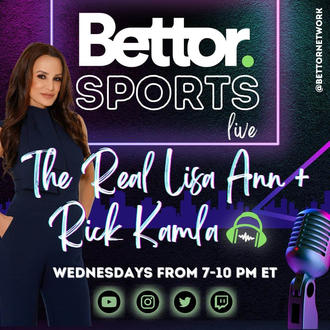 リサ・アンさんのインスタグラム写真 - (リサ・アンInstagram)「Tonight 7-10p et - join me & my co-host @rickkamlasports for 3 hours of sports talk @bettornetwork - tune in live or catch up later - steaming on @youtube @twitch and the BSN app. Join the conversation! 🎙️  #bettorsportslive #bettorsportsnetwork #nba #mlb #nfl #sportsbetting #propbets」4月20日 7時10分 - thereallisaann