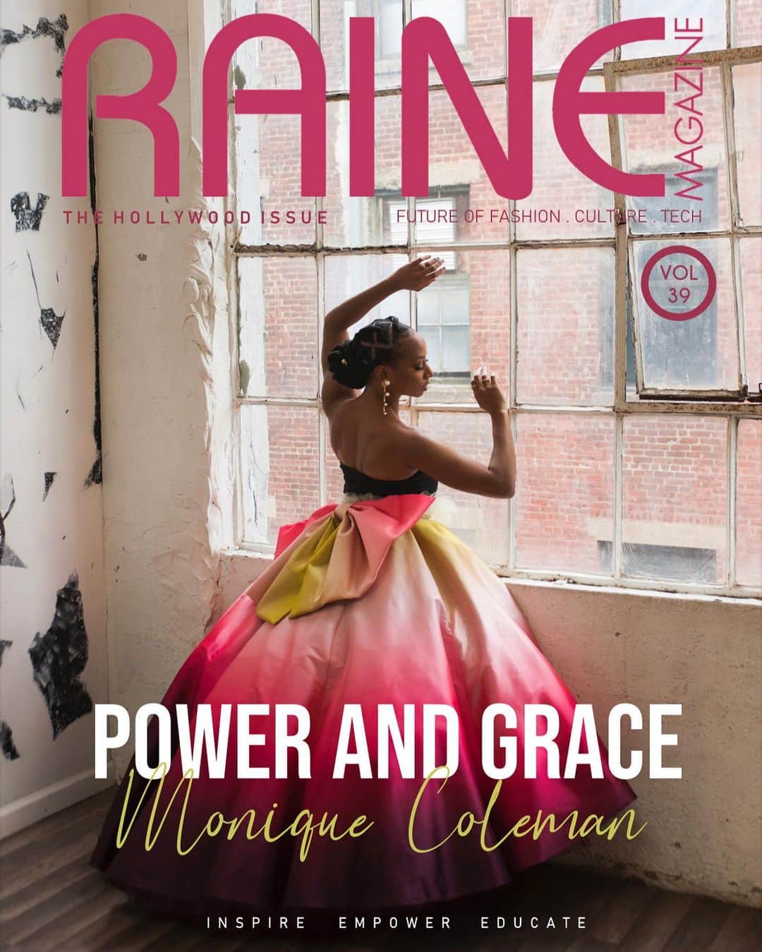 モニーク・コールマンのインスタグラム：「I’m beyond honored to grace the cover of the most recent issue of @rainemagazine 👑✨🥹  In ‘The Hollywood Issue’ I share my vision for impact through entertainment, thoughts on creative entrepreneurship, and what it felt like to return to #EastHigh  Collect the issue and enjoy stories such as Women to Watch in Web3, AR/VR innovators, bold fashion designers and artists, and many more amazing photos and features!  Head over to @rainemagazine & click the link in bio for a copy now   Thank you to the INCREDIBLE team of artists who made this cover possible ✨✨✨   Direction • Magazine Editor @therealnovalorraine  Photographer @vitalphotony  Stylist  @igahjanet  Makeup @makeupbythynna  Hairstylist  @yuliyacezar_studio  Braid Hairstylist @mirnajose  Assistant  @sagelittlejohn  Coordinator @mjblehart   #rainemagazine #magazine #onlinemagazine #digitalmagazine #future #tech #culture #fashion #hollywood #designers #entrepreneurship #digital #moniquecoleman」