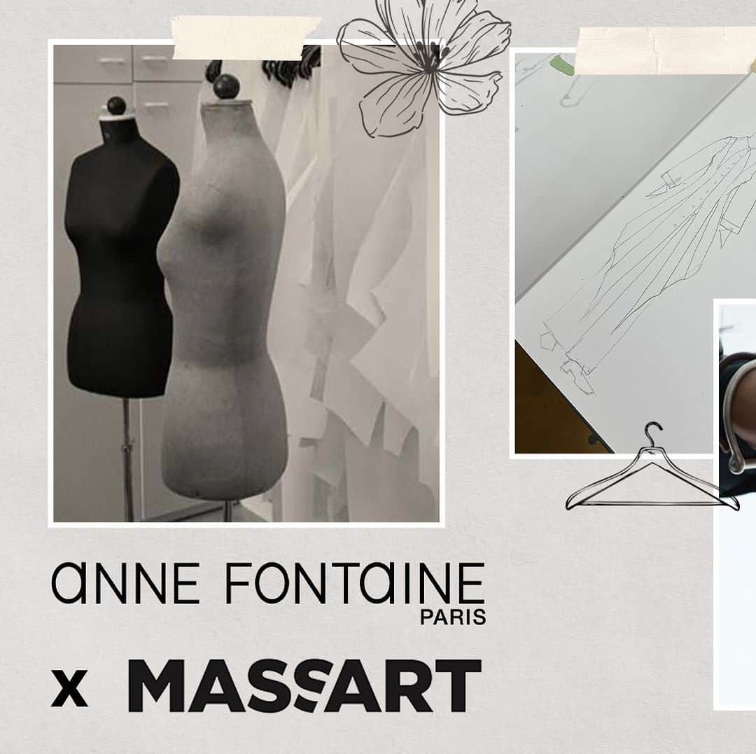 アンフォンテーヌのインスタグラム：「Anne Fontaine x MassArt Re-imagining The Iconic White Shirt  At ANNE FONTAINE, we believe that fashion is more than just a way to express yourself. It's a catalyst for change. That's why we're so proud to partner with MassArt (Massachusetts College of Art & Design).  @massartboston   #annefontaine #designerannefontaine #thewhiteshirt #sustainability #earthday2023」