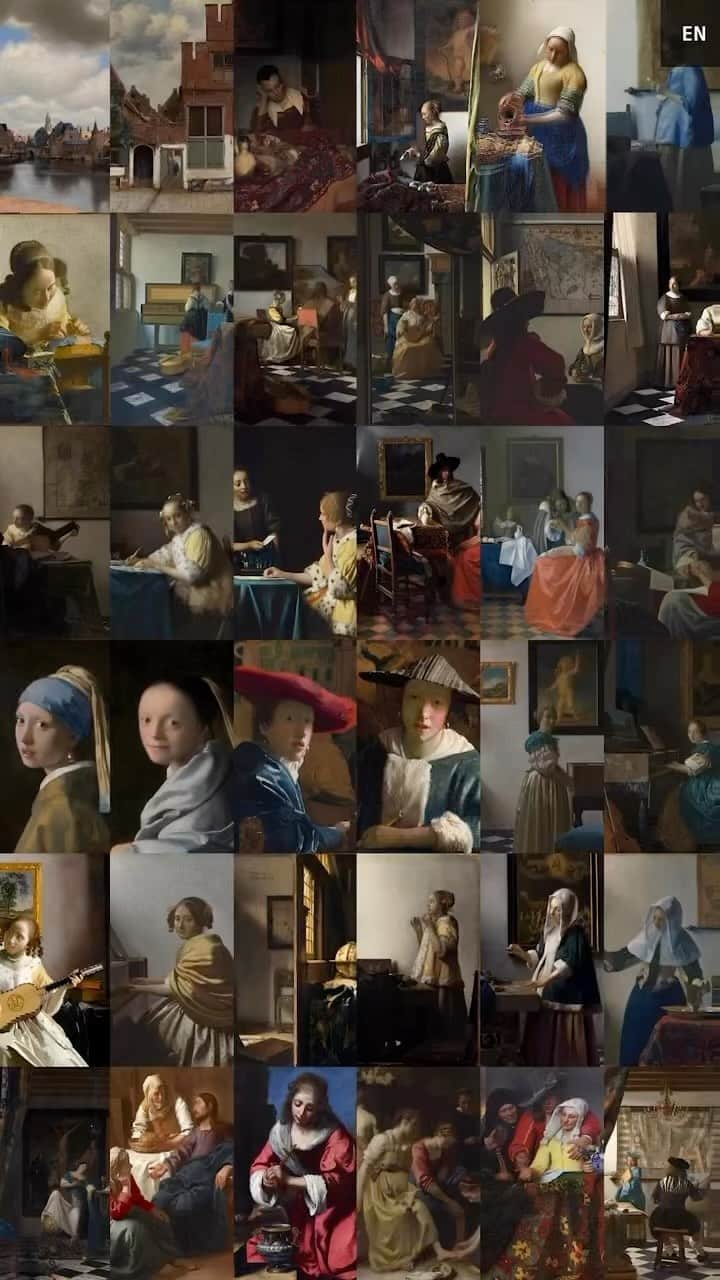 スティーヴン・フライのインスタグラム：「We are happy that so many of you enjoy our online experience ‘Closer to Johannes Vermeer’. Let @stephenfryactually take you on a journey into the world of Vermeer and unravel the mystery of his life and all his masterpieces! ✨  🚨 The Rijksmuseum is proud that ‘Closer to Johannes Vermeer’ is nominated for the Webby Awards in two different categories: ‘Cultural Institutions’ and ‘Arts, Fashion, Retail & Culture’. Will you vote for us? Follow the link in our bio or in our story. Help us win and let everyone enjoy Vermeer from home. 💪  #CloserToVermeer is connected by #KPN  #Rijksmuseum #Amsterdam #Vermeer」
