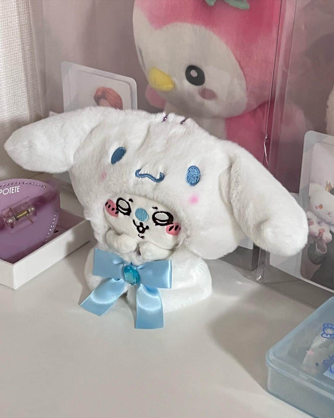 目見田早弥子のインスタグラム：「☝🏻💫🍓 kawaii ~🤍🩵」