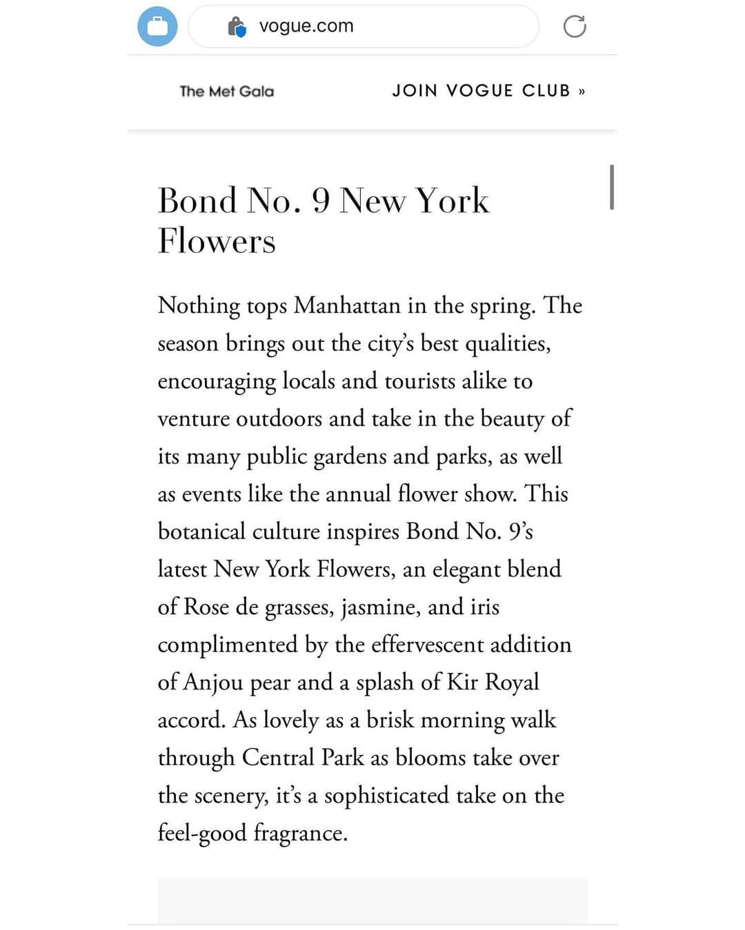 ボンド・ナンバーナインさんのインスタグラム写真 - (ボンド・ナンバーナインInstagram)「New York Flowers🌸 Our latest spring launch was featured in @voguebeauty “Spring’s Best New Fragrances are Inventive and Inspiring.” Thank you @okjanelle 👏」4月20日 0時00分 - bondno9ny