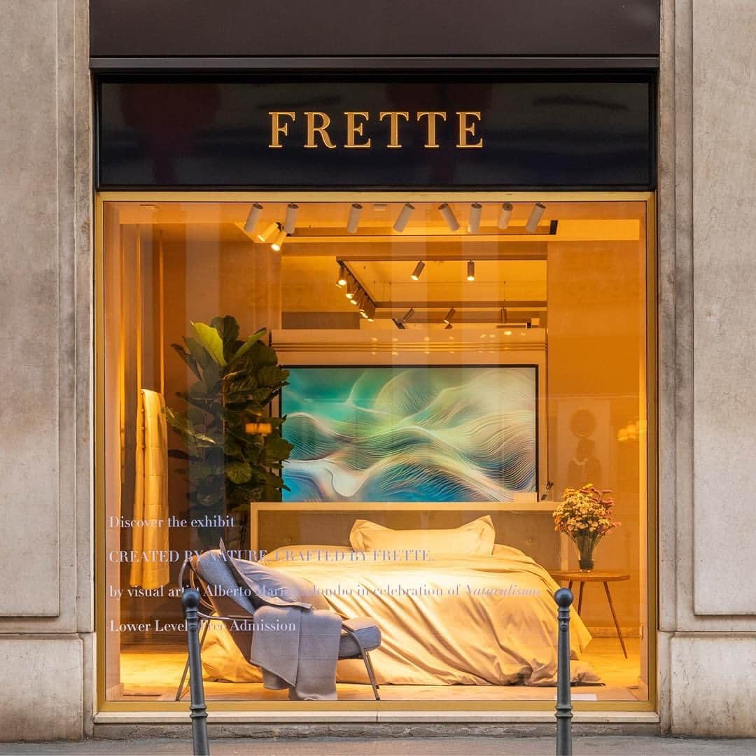 フレッテさんのインスタグラム写真 - (フレッテInstagram)「Experience Milan Design Week at the Frette Milan Flagship boutique, housing Alberto Maria Colombo's immersive AI art exhibit. With Frette's Naturalismo collection at its center, this multisensory installation is one to remember.  CREATED BY NATURE. CRAFTED BY FRETTE.   #MilanDesignWeek2023 #Fuorisalone2023 #FretteMilan #Frette #NaturalismoByFrette」4月20日 0時00分 - fretteofficial