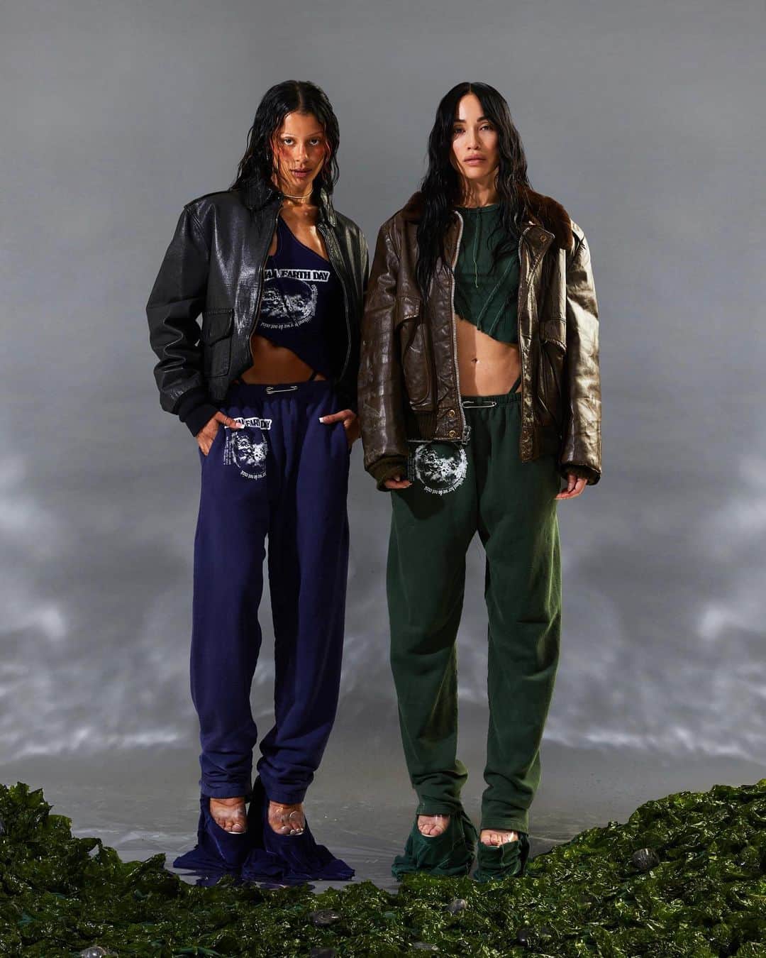 Sami Miroのインスタグラム：「The only time you’ll find me in front of the camera for @samimirovintage is with @steph_shep by my side 🍃 Our THIRD conscious collaboration with @futureearth “ETERNAL EARTHDAY” is NOW LIVE (link in bio) 🌎  This collaboration represents our everyday commitment to a more responsible and conscious approach to fashion.   Designs made from reworked vintage & small batch cut and sew, in our signature organic hemp french terry and tencel.  Produced and finished in Los Angeles by our family owned and operated production partner.  At Sami Miro Vintage & Future Earth, we celebrate Earth Day 365 days a year.  Creative Direction, Design & Styling @samimiro Photography @shintani Glam @ariannachayleneblean Graphics @syd」
