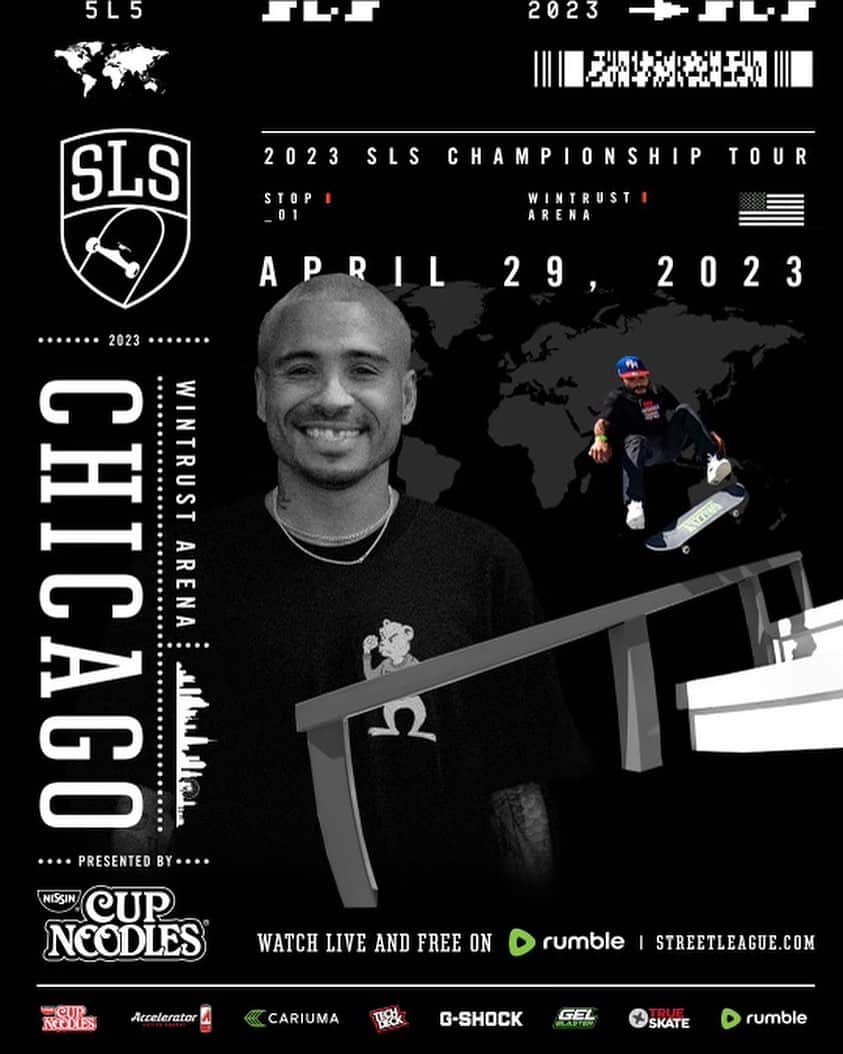 マニー・サンティアゴのインスタグラム：「See you guys in chicago 👊🏽 🗓️: APRIL 29th 📍: WINTRUST ARENA 📺: @RUMBLEcreators 👈🏽👀」