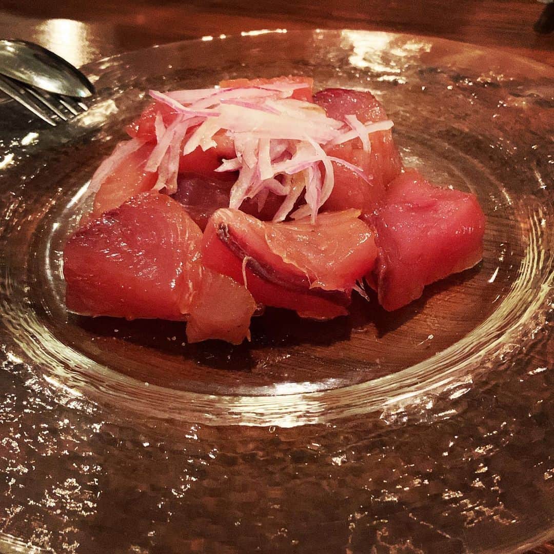 志摩有子さんのインスタグラム写真 - (志摩有子Instagram)「バースデーウィークにタイミングよくオルランドへ。食いしん坊仲間と過ごせて幸せな夜。食べたー！  #人見知りシェフありがとう  @oguland2014」4月20日 1時10分 - ariko418