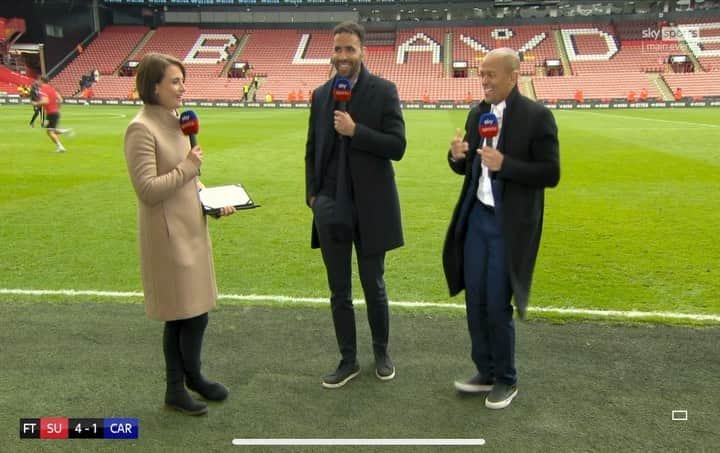 ロバート・アーンショウのインスタグラム：「Sheff Utd v Cardiff City  with Sky sports 🎥  #football #media #efl #championship」