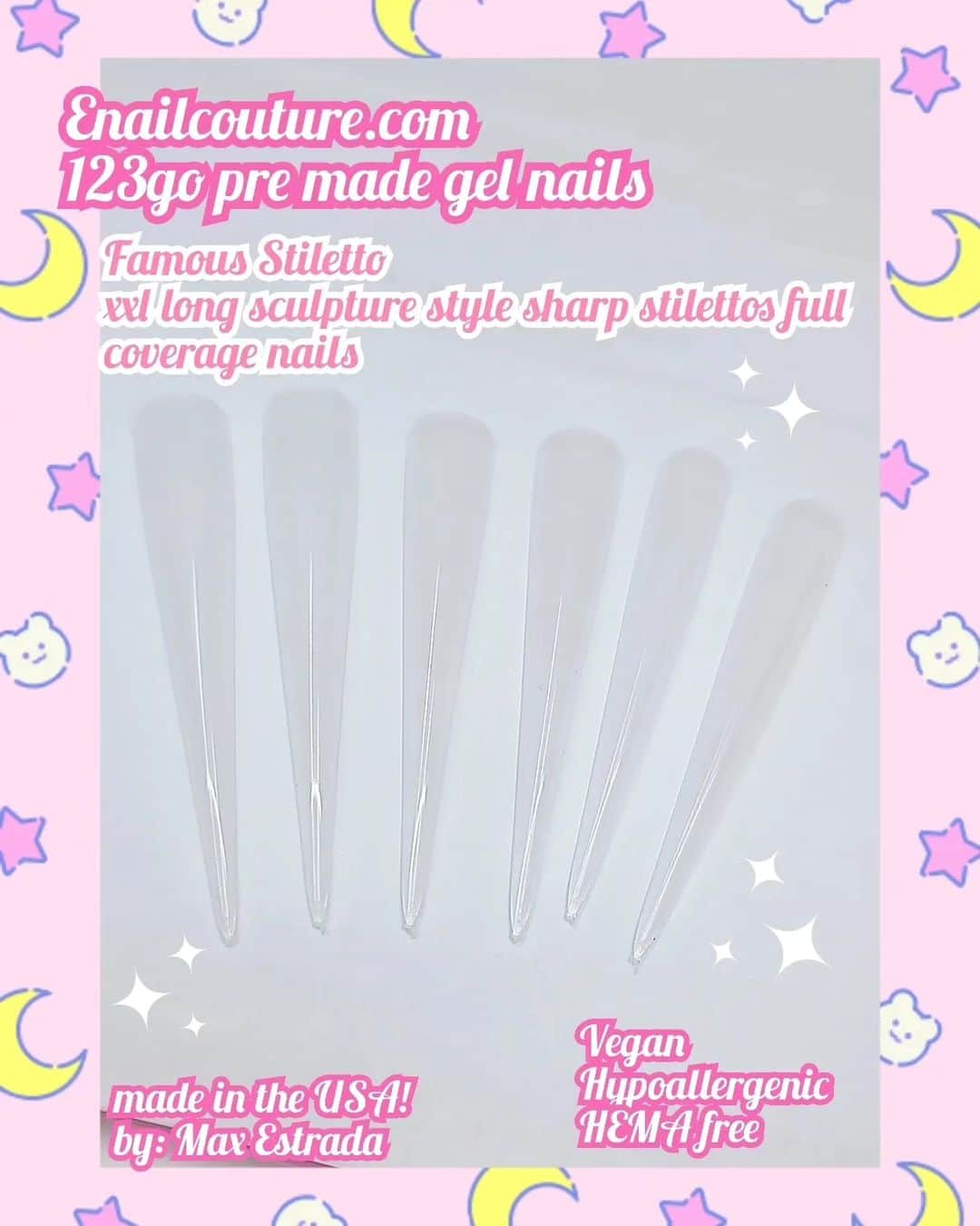 Max Estradaさんのインスタグラム写真 - (Max EstradaInstagram)「Enailcouture.com 30% off promo code: spring30 Enailcouture.com new racer clear fast dry acrylic ☆ Enailcouture.com new hologram power gel,  unicorn chrome pigments magic gel☆ one coat over any color for a dazzling effect♡ Enailcouture.com new 123go bubble gum gel,  solid glue gel♡ vegan and Hypoallergenic.  Made in America 🇺🇸The moment so many have been waiting for is finally here! Enailcouture.com 123go maximum square is the longest flat boxy square pre made full coverage gel nail in the game. We also dropped xs sculpture square and magical ice hologram stickers☆Enailcouture.com 123go 5XL Coffin nails are the longest full coverage pre made gel nails in the world. They are EVERYTHING, made in America.Enailcouture.com new product drop ♡!~ 123go diy gel and our new charm nail stickers 😍Enailcouture.com made in American ♡!~Enailcouture.com 123go pre made gel nails are the game changer !~ perfect nails every time with no smells or dust!~ long lasting and easy removal , made in America! Enailcouture.com  #ネイル #nailpolish #nailswag #nailaddict #nailfashion #nailartheaven #nails2inspire #nailsofinstagram #instanails #naillife #nailporn #gelnails #gelpolish #stilettonails #nailaddict #nail #💅🏻 #nailtech#nailsonfleek #nailartwow #네일아트 #nails #nailart #notd #makeup #젤네일  #glamnails #nailcolor  #nailsalon #nailsdid #nailsoftheday Enailcouture.com」4月20日 1時50分 - kingofnail