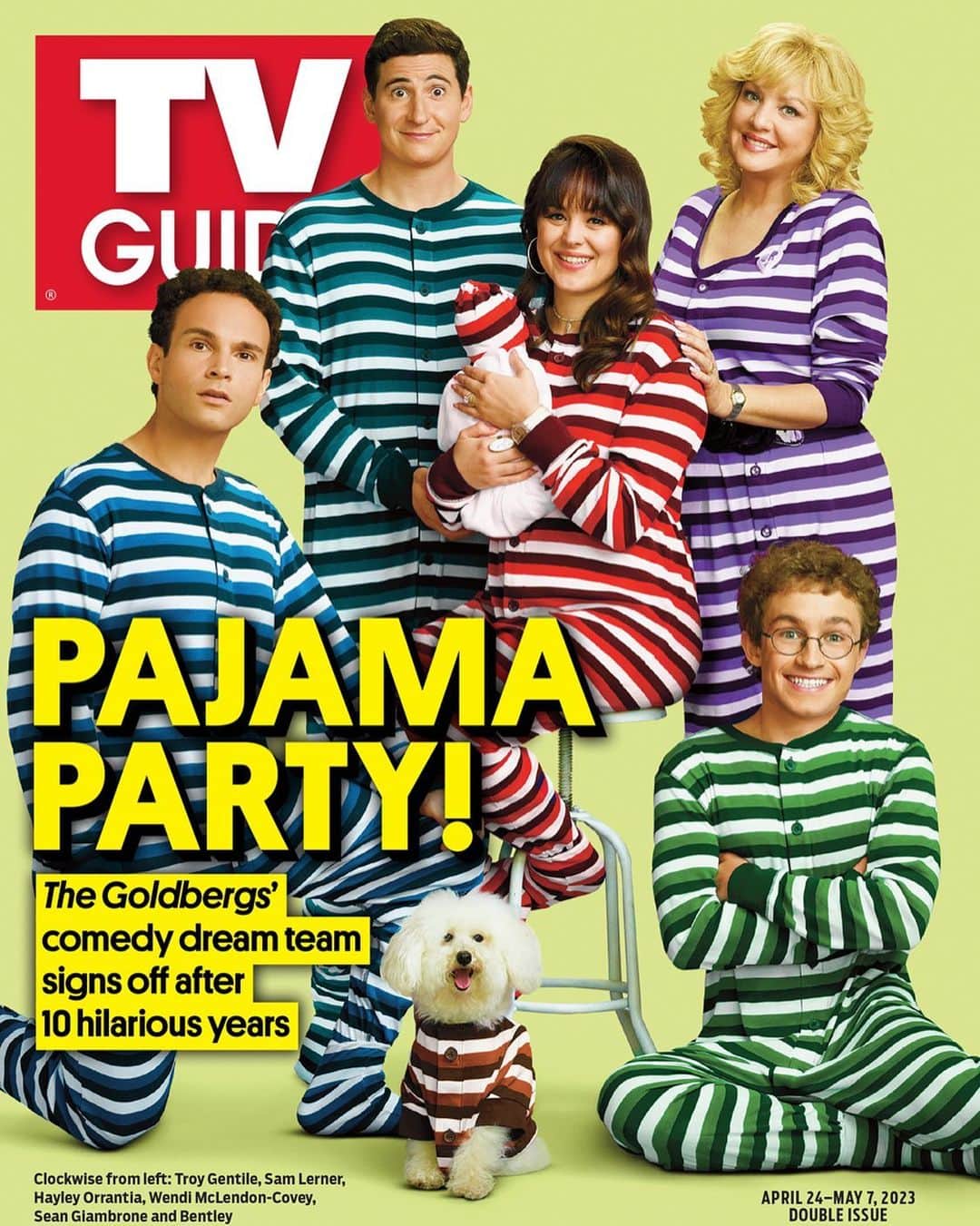 ヘイレイ・オランティアのインスタグラム：「Thank you @tvguidemagazine & @jimhalterman for celebrating 10 years of our tv family! I’m so proud of this show & this is such a cool way to honor what we’ve done as a cast and crew. On stands April 20th - May 4th! #TheGoldbergs」