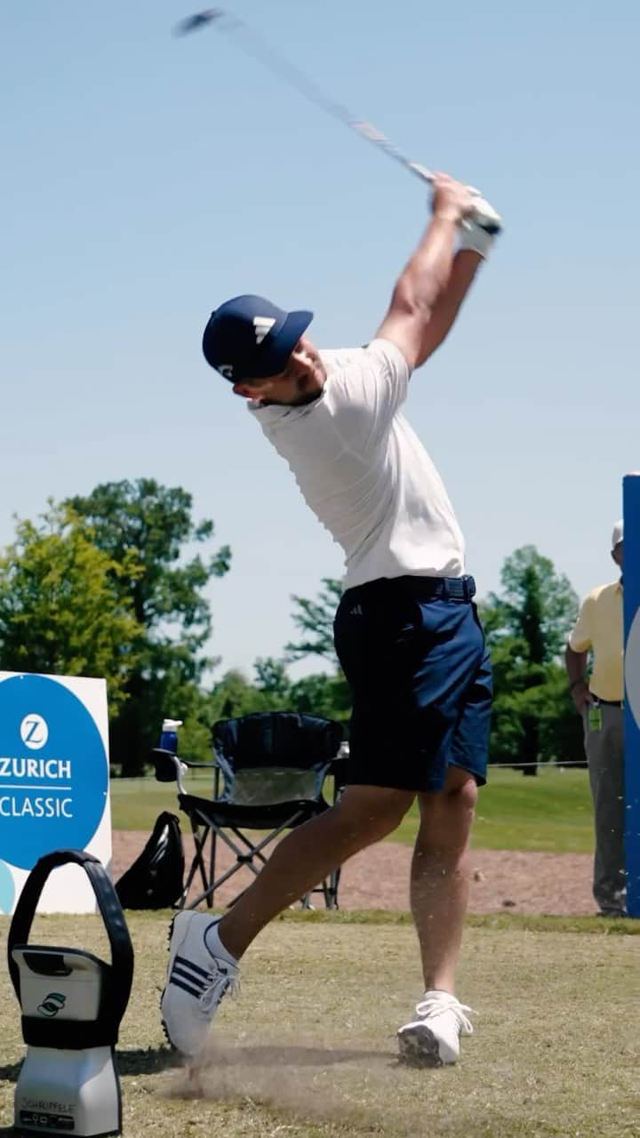 パトリック・キャントレーのインスタグラム：「We’re back 🥇🧊 @zurich_classic」