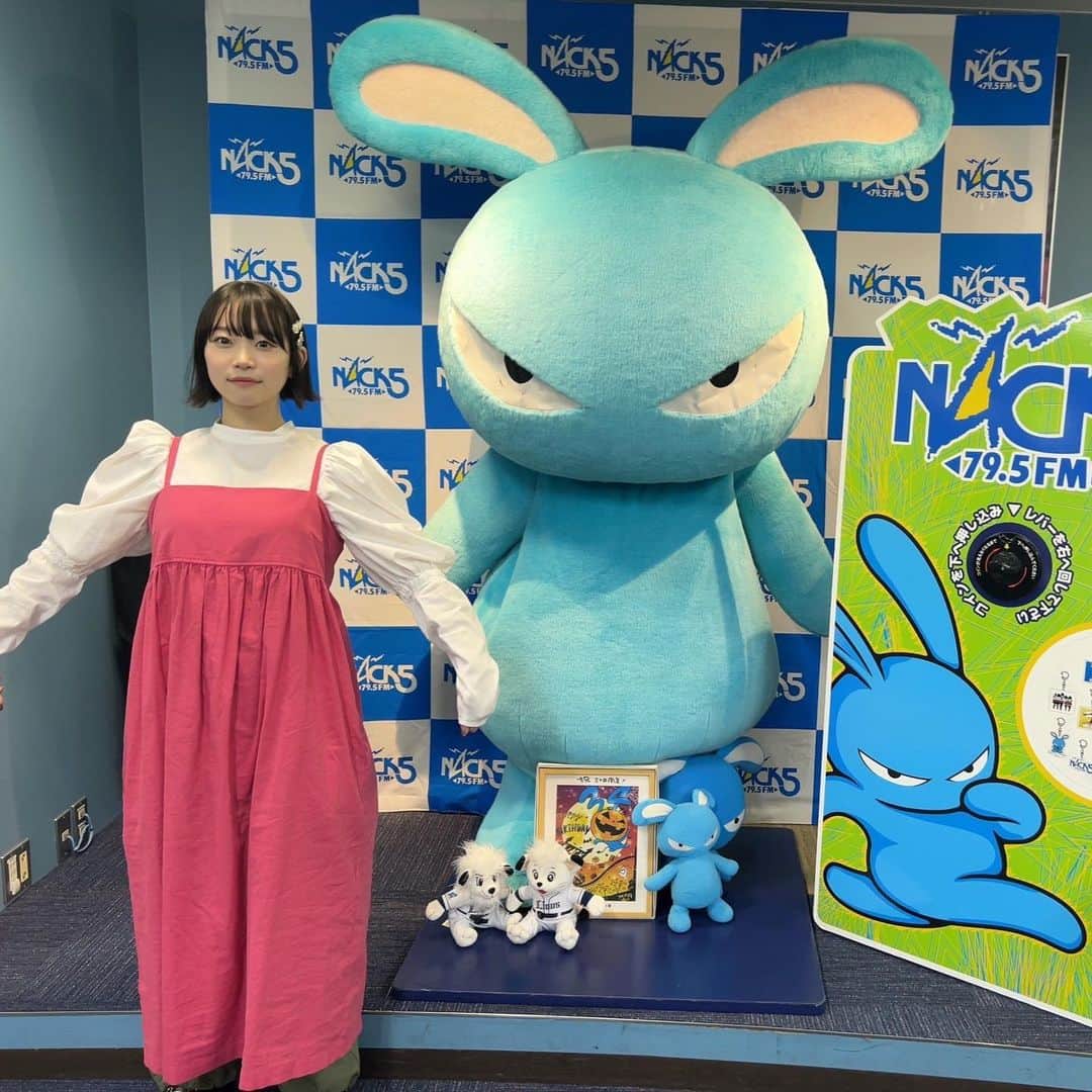 のインスタグラム：「らじっとくん🐰  FM NACK5 ラジアナ水曜日📻 聞いてくださったみなさんありがとうございます！ 4時間の生放送、ドキドキしましたが最後までずーっと楽しかったです( ᷇࿁ ᷆)   また呼んでもらえますように🧚‍♀️  聞き逃した方ももう一度聞きたい方もradikoのタイムフリーで是非！！」