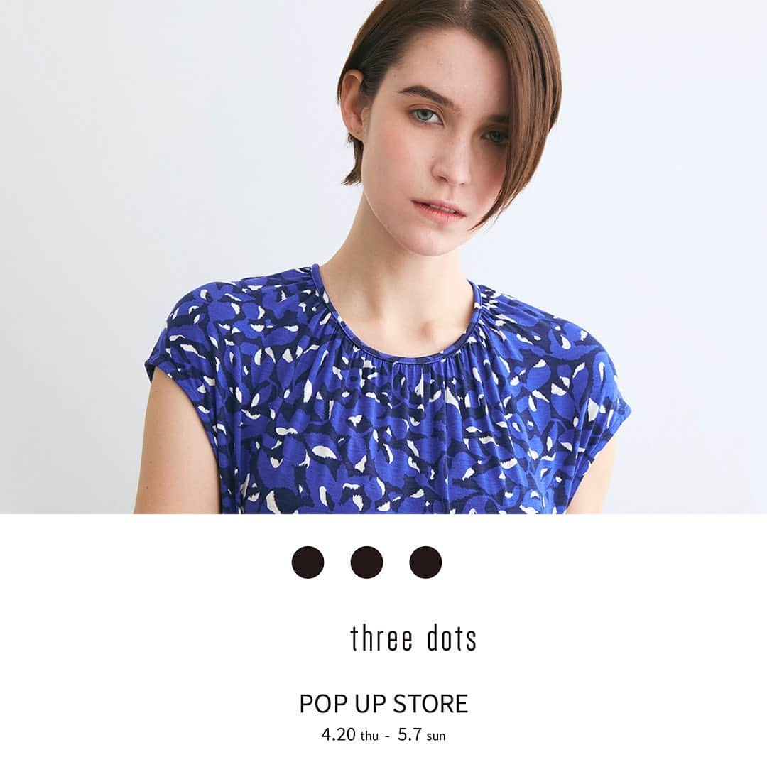 エリオポールのインスタグラム：「three dots  POP-UP STORE 4.20thu- 5.7sun at.代官山.広島.札幌  three dotsで人気のトラベルラインシリーズをメインとしたPOPUPを開催いたします。 リラックス感がありながら着るだけで気分が盛り上がる商品を取り揃えました。 期間限定でのお取り扱い商品もございますので、ぜひこの機会にご来店ください。  店舗にてお電話による通販対応も承っております。  HELIOPOLE代官山店  03 3770 6438  HELIOPOLE 札幌店  011 209 5455  HELIOPOLE 広島店  082 542 7033  @heliopole_official  #HELIOPOLE  #エリオポール @threedots_official #threedots」