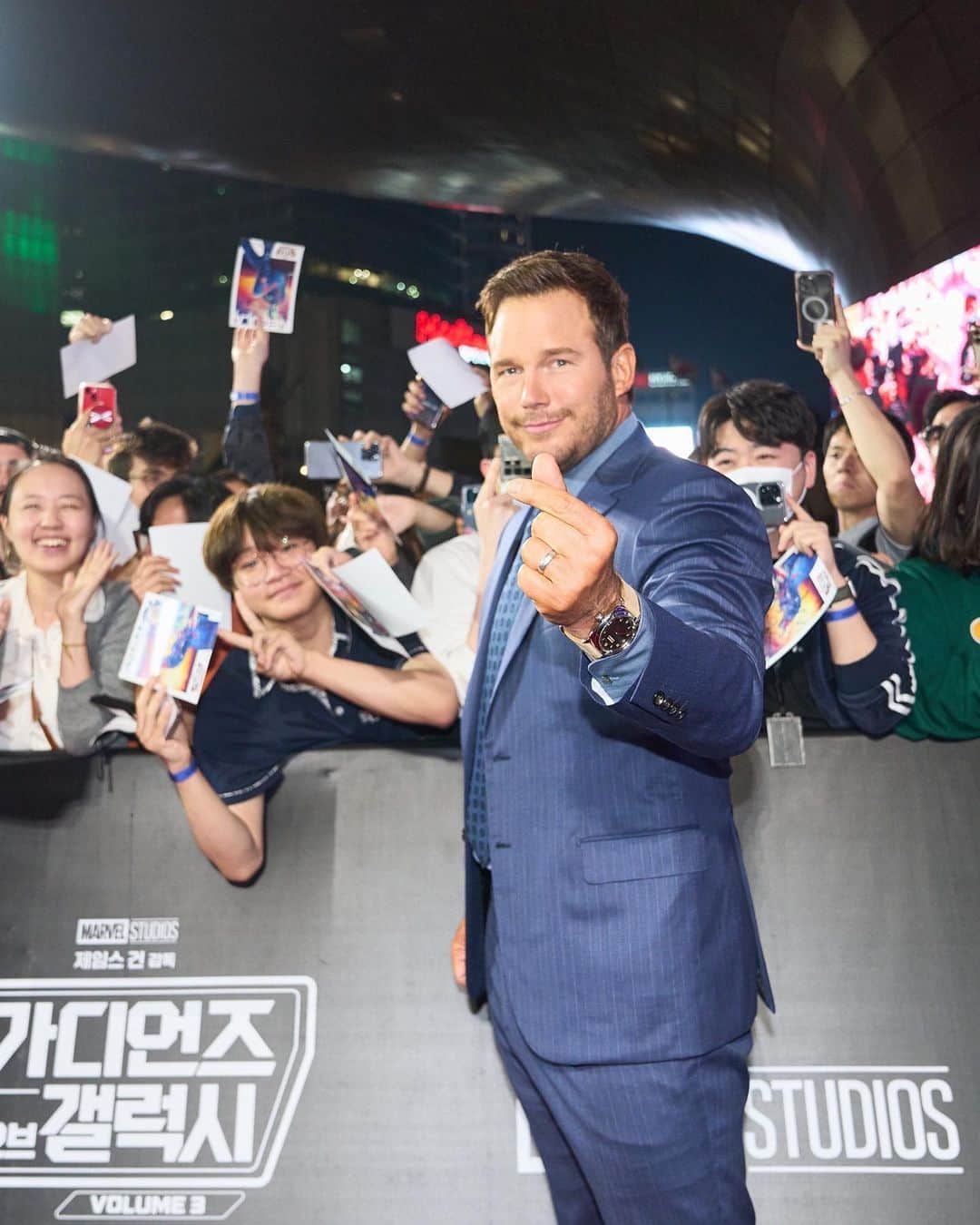 クリス・プラットのインスタグラム：「The Guardians take Seoul! 🇰🇷 #gotgvol3」