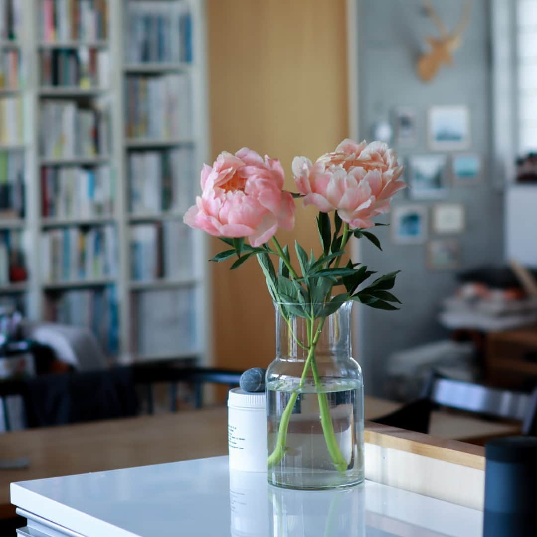 北欧、暮らしの道具店さんのインスタグラム写真 - (北欧、暮らしの道具店Instagram)「手軽にグリーンを取り入れるのに◎ テクニックのいらないガラスの花びん . - - - - - - - - - - - -  暖かい季節になると、 特にグリーンをお部屋に飾って 涼やかさを出したくなります。  でも、室内で鉢植えはハードルが高いかも…… という方におすすめの フラワーベースのご紹介です。  開口部は直径11cm、高さは26cmと すこし大きめサイズのこの花びんは、 枝ものをしっかりと受け止めてくれます。  気軽にお花屋さんで買ってきたグリーンが、 まるで観葉植物のような存在感で飾れます。  春はミモザ、夏はドウダンツツジ、 秋はユーカリ、冬はコットンフラワーなど、 季節を感じる枝ものを飾るのにぴったりです。  もちろん枝ものだけではなく、 お花との相性もばつぐんです。  芍薬や紫陽花など、 バランスを取るのが難しいお花も 上手に飾れますよ。  再利用ガラスを使用しているため 少し緑がかった色合いで、 素材の風合いを感じられます。  ありそうでなかった、理想のフラワーベース。  お部屋に季節を取り入れて、 インテリアをもっと 楽しんでみてはいかがでしょうか。 . ーーー 掲載のアイテムはこちら▼ ーーー . ☑︎ リューズガラス/フラワーベース（高さ26cm） - - - - - - - - - - - - - - - - - -   ▶︎ お買いものはプロフィールのリンクから ご覧くださいね。→@hokuoh_kurashi . #interior#interiors#livingroom#homedecor#instahome#homewares #花瓶#フラワーベース#花のある暮らし#一輪挿し#インテリア#北欧インテリア #リビング#賃貸#賃貸インテリア #マイホーム#インテリア雑貨#家具#シンプル#シンプルライフ #シンプルデザイン#暮らしを楽しむ#日々の暮らし #北欧#暮らし#北欧暮らしの道具店」4月20日 13時00分 - hokuoh_kurashi