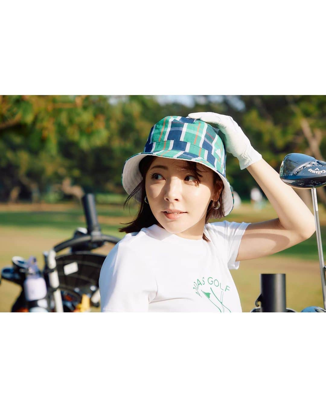 井上奈保さんのインスタグラム写真 - (井上奈保Instagram)「💚⛳️  addidas Golf女性限定ラウンド 「OUR[FAIR]WAY. ROUND」 に参加させていただきました🏌🏻‍♀️  👚wear all: @adidasgolf グリーンコーデ大好評でした✨  撮影も入っていて 📸Photo by @aya_dream04   #adidasgolf #golfwear #OURFAIRWAY」4月21日 0時24分 - inouenaho1207