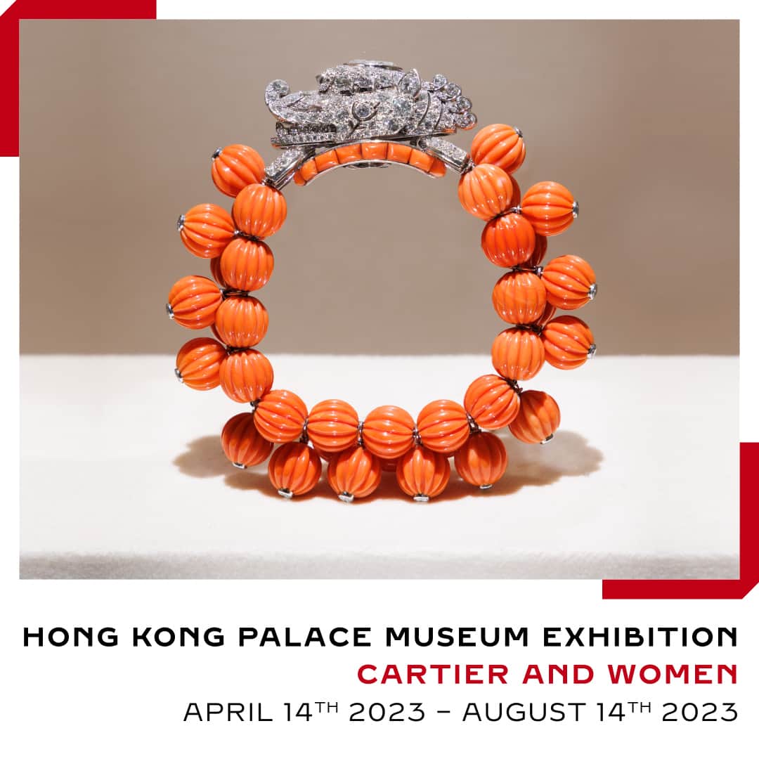 カルティエのインスタグラム：「The influence of art from China and other parts of the world that enlivened Cartier creations for women and fulfilled a universal thirst for innovation is explored in Cartier & Women, at the Hong Kong Palace Museum until August 14th 2023.」