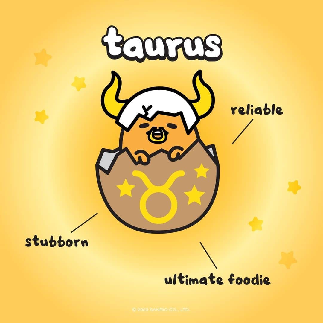 ぐでたまのインスタグラム：「you know what season it is… tag a reliable #Taurus ♉️」