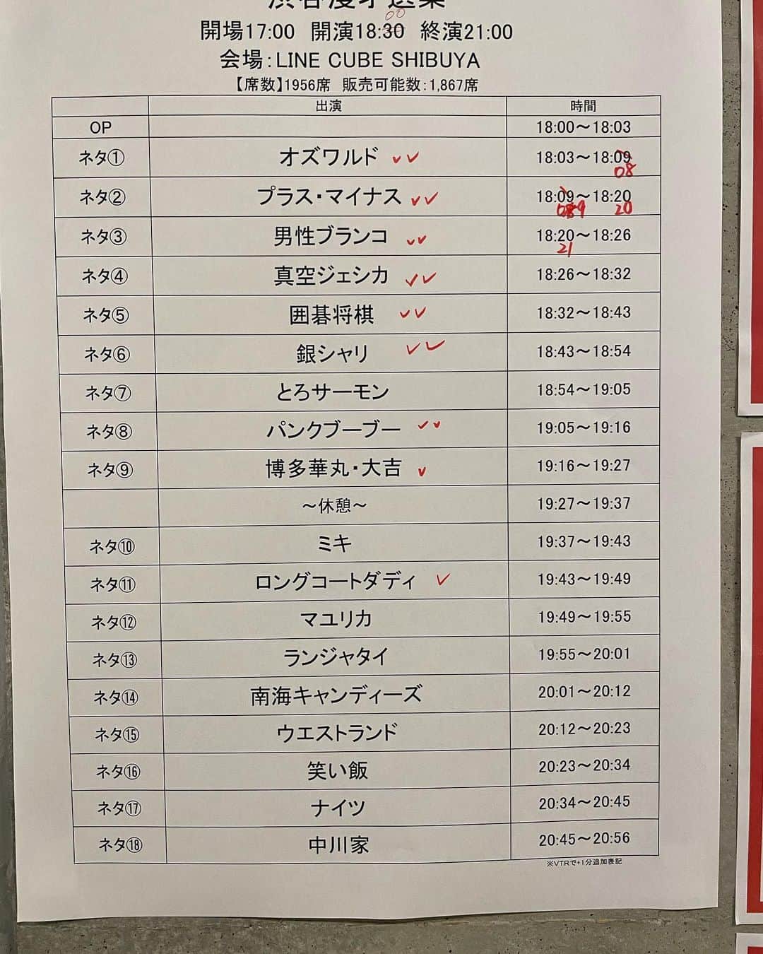 黒瀬純のインスタグラム：「素晴らしいライブ！ この出順だったら こうなります」