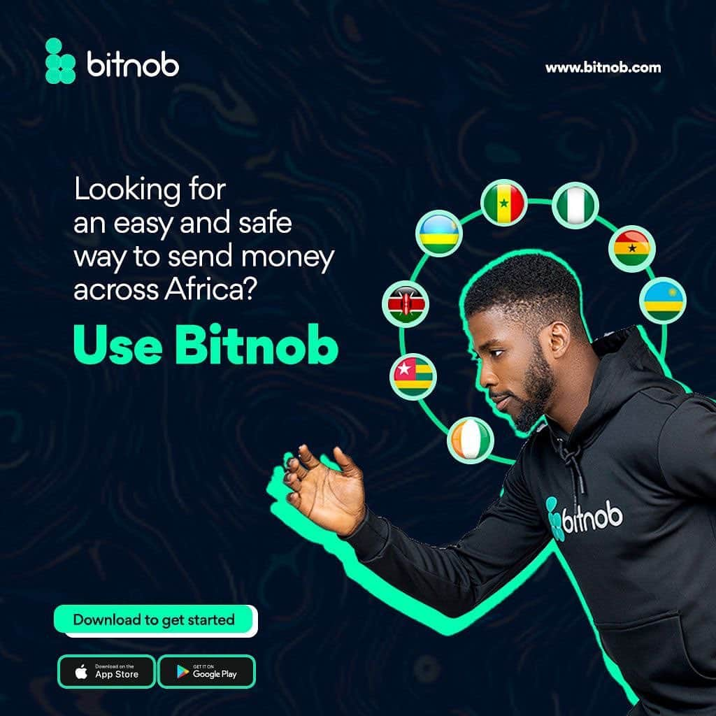 ケレチ・イヘアナチョのインスタグラム：「Looking for the fastest and cheapest way to send money for business and personal reasons across African countries? @bitnob allows you to make instant cross-border payments.  Send money directly from your Bitnob wallet to other local bank accounts or mobile money wallets in 8 African countries 🥳🎉:  Nigeria Ghana Kenya Rwanda Benin Senegal Cote d'Ivore Togo  Download @Bitnob now 👇🏾 Available on Apple and Google play store」