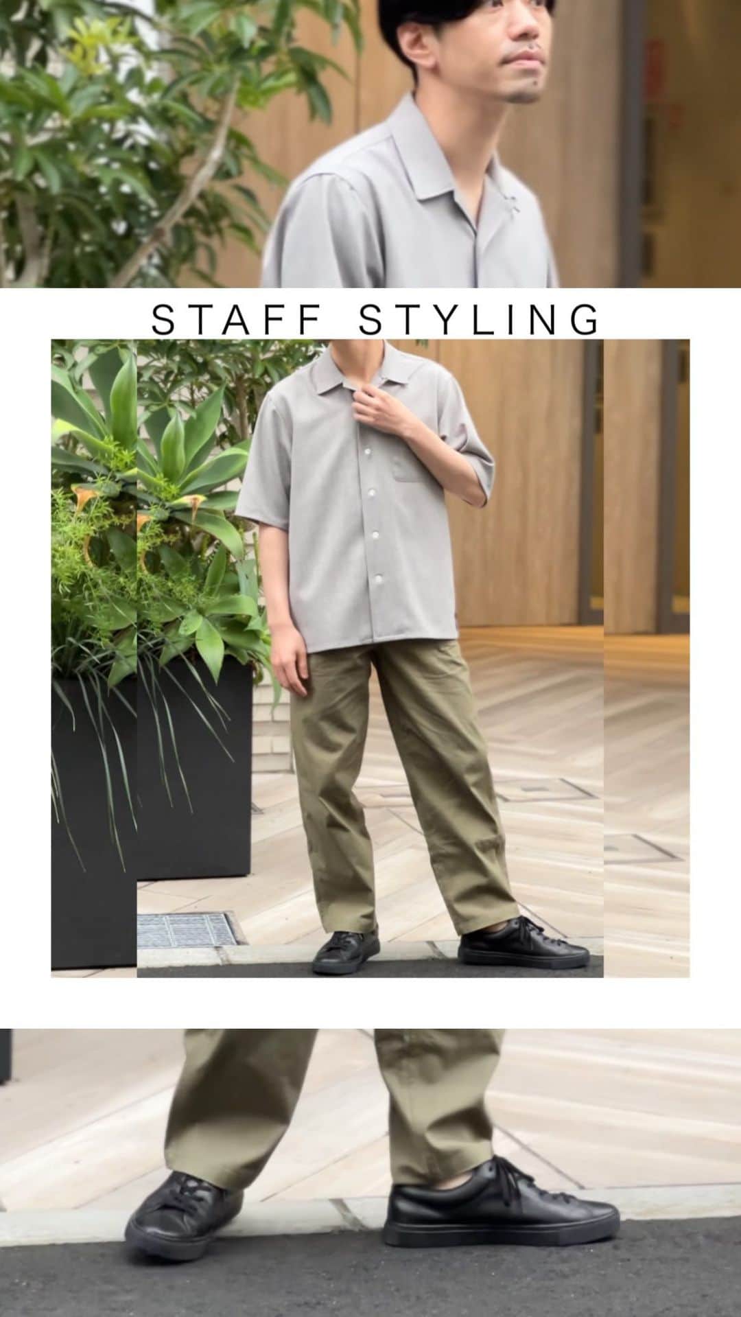 ROSSO MENのインスタグラム：「・  【STAFF STYLING】  《画面左下をタップすると商品詳細をご覧いただけます》  ーーーーーーーーーーーー  model : 172cm  《ITEM》  【TOPS】  『WEB限定』 パナマ風リネンライクオープンカラーシャツ カラー:  LIGHT GRAY サイズ :  L  ￥11,000（tax in)  【PANTS】　 ライトベイカーパンツ カラー:KHAKI サイズ : L  ￥9,900（tax in)  ーーーーーーーーーーーー  .  #urbanresearchrossomen#アーバンリサーチロッソメン#fashion #ファッション #ファッションコーデ  #春コーデ #大人カジュアル #きれいめカジュアル #大人カジュアルコーデ #きれいめカジュアルコーデ #ギフト #ギフトにおすすめ #おすすめギフト #リール #リール動画」