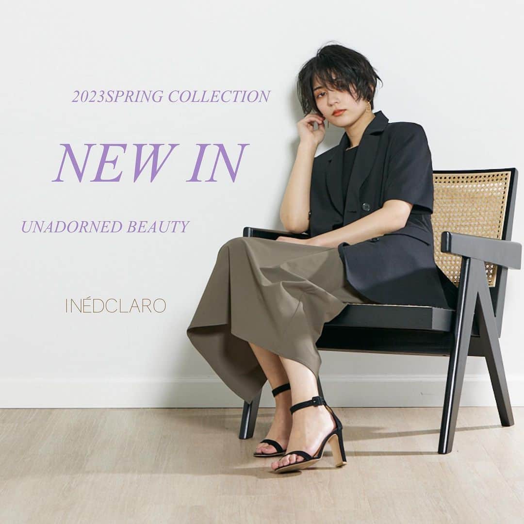 clearimpression_officialのインスタグラム：「• INED CLARO   NEW IN　～April～  いつものジャケットコーデを今っぽく  【先行予約】ハーフスリーブジャケット ￥16,500 (税込)  #inedclaro #イネドクラロ #オフィスカジュアル　 #オフィススタイル #ジャケット #大人女子 #flandreonlinestore」