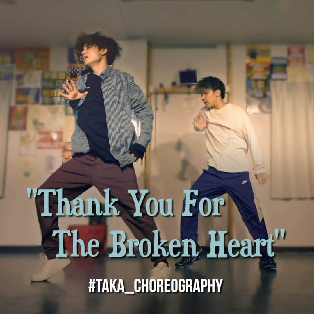 大久保晃成のインスタグラム：「Thank You for the Broken Heart / J.Rice) #TAKA_Choreography Choreographer: TAKA @taka_rhythm724  Dancer KO$EI @ko.ss_lit2  At Studio Accel @Studio_Accel #THANKYOUFORTHBROKENHEART #choreography # ダンス #振付#振り付け#Hiphop #dance #rap #rapmusic #ヒップホップ #ヒップホップダンス #ダンスレッスン #hiphopdance #hiphopdancer #キッズダン ~ #Tiktok #popmusic #brokenheart #ダンス動画 #JRICE」