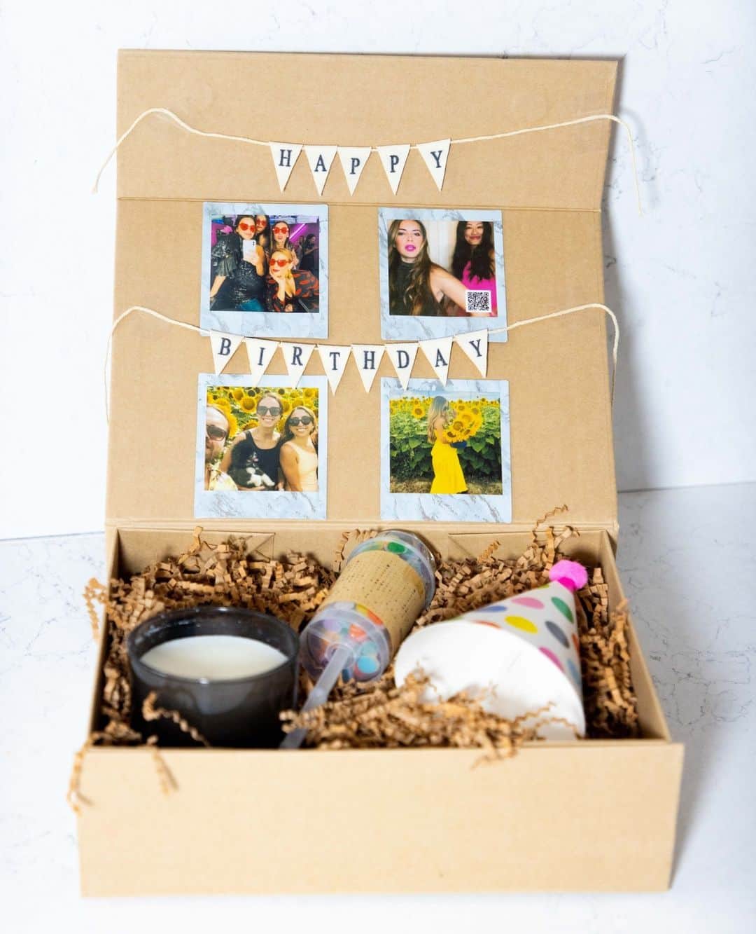 Fujifilm Instax North Americaのインスタグラム：「Swipe ➡ to see how we made this cute birthday box for our bestie 🥳💖⁠ .⁠ .⁠ .⁠ #DontJustTakeGive⁠ #InstaxSquareLink⁠ #GoBeyondTheFrame⁠ #BirthdayBox」