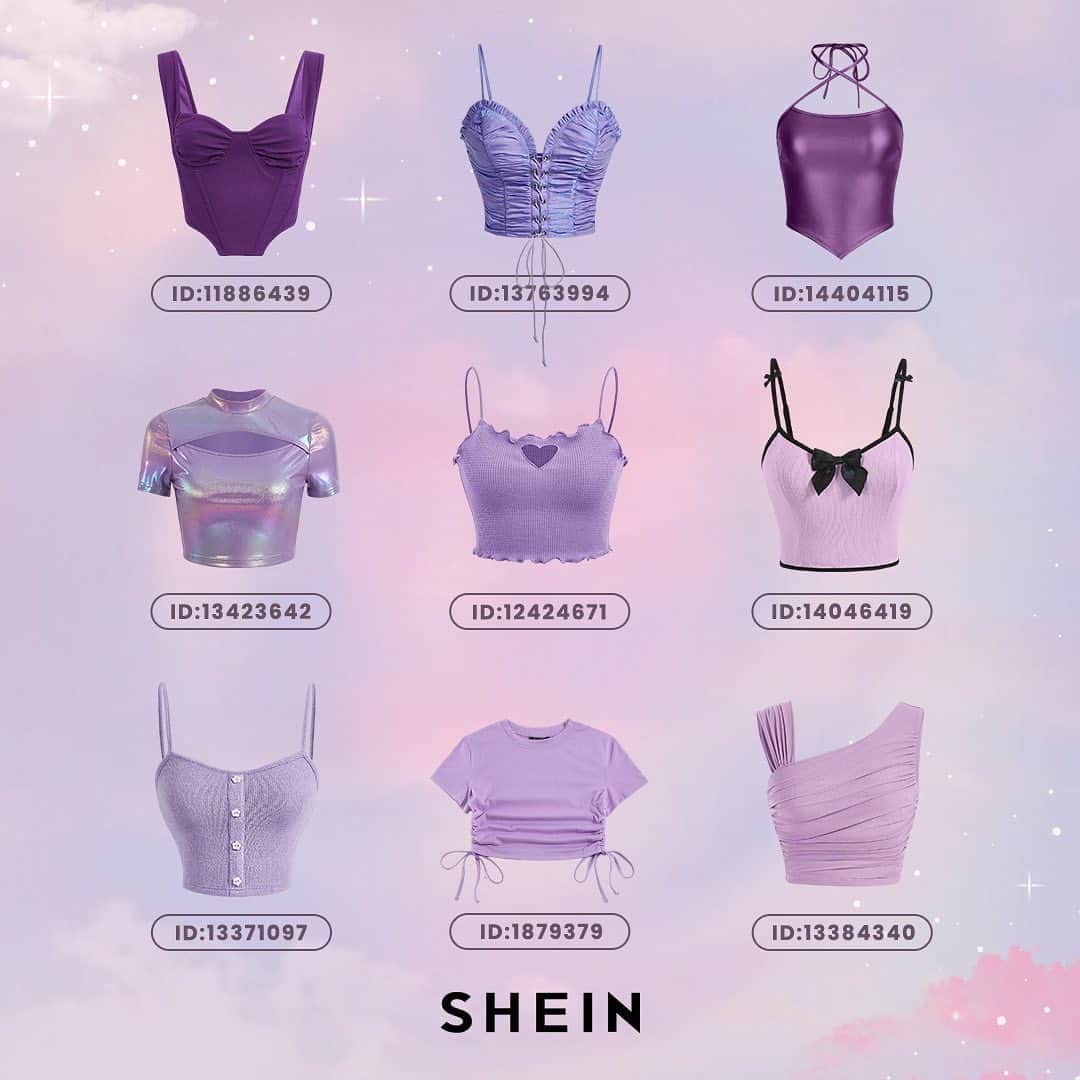 SHEINのインスタグラム：「Think pink isn't your mood? Your Pretty in Purple era starts NOW 💜😊 Which style is your violet vibe? 👇  #SHEIN #SHEINforAll #SHEINstyle #fashion #chic #OOTD」
