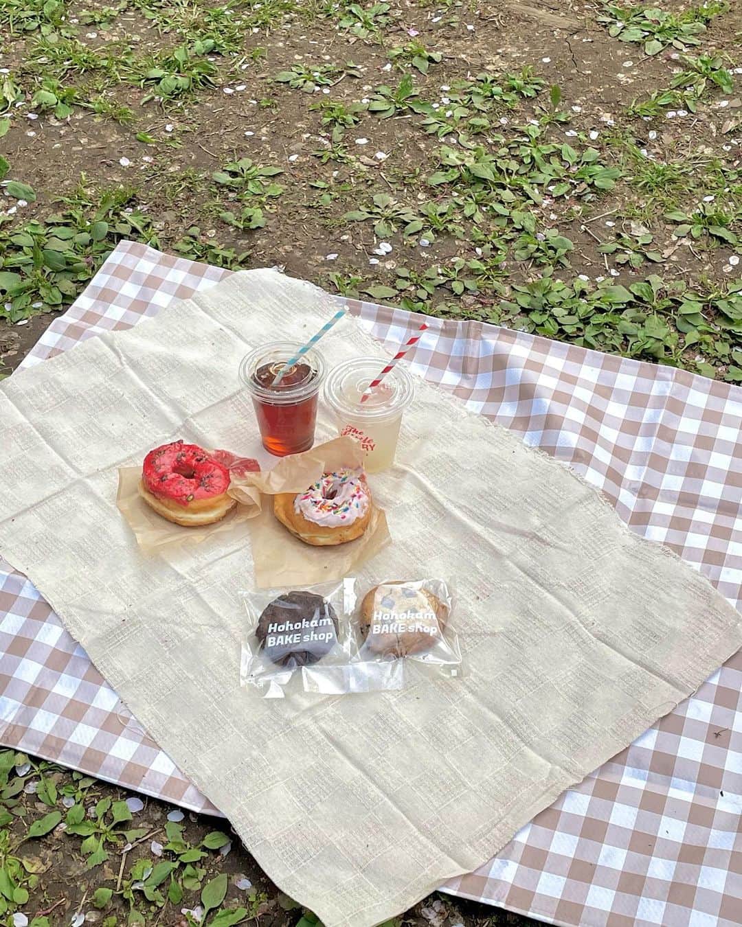 板倉可奈さんのインスタグラム写真 - (板倉可奈Instagram)「友達とプチピクニックした日☀️  久々で楽しかった~^ - ^♡  最近暑くなってきたね~！ 熱中症にも気をつけなきゃ🫠  #ピクニック #kanacolor」4月20日 20時45分 - kn.sii.i