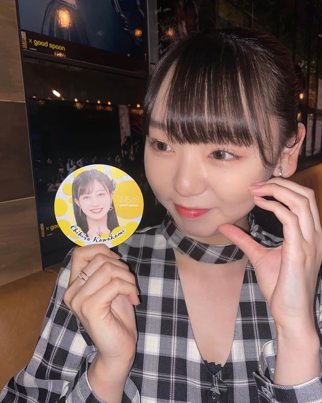 泉綾乃さんのインスタグラム写真 - (泉綾乃Instagram)「『NMB48 × good spoon』コラボカフェに行って来ました〜🧀  ゆいなが考えたフードメニュー！ どれも美味しくて！！！  「んーまいっ✨」  そして私が考案させていただいた、 「あーのんの白玉抹茶ミルク」は 抹茶が苦手な私でも飲めるくらい ミルク感が強く、ほんのり抹茶の味も効いてて美味しかったです💚🤍  コラボカフェは、、、！  4/17〜5/14までgood spoonなんばCITY南館店にて行われています！！！  皆さん是非、美味しいメニューを思う存分食べていただいて！メンバーのコースターやグッズもゲットしちゃってください😚  （ちひさんのコースターゲット🐯🫶）  #nmb48 #goodspoon #ラビグルメ #コラボカフェ」4月20日 21時10分 - _anon_1122