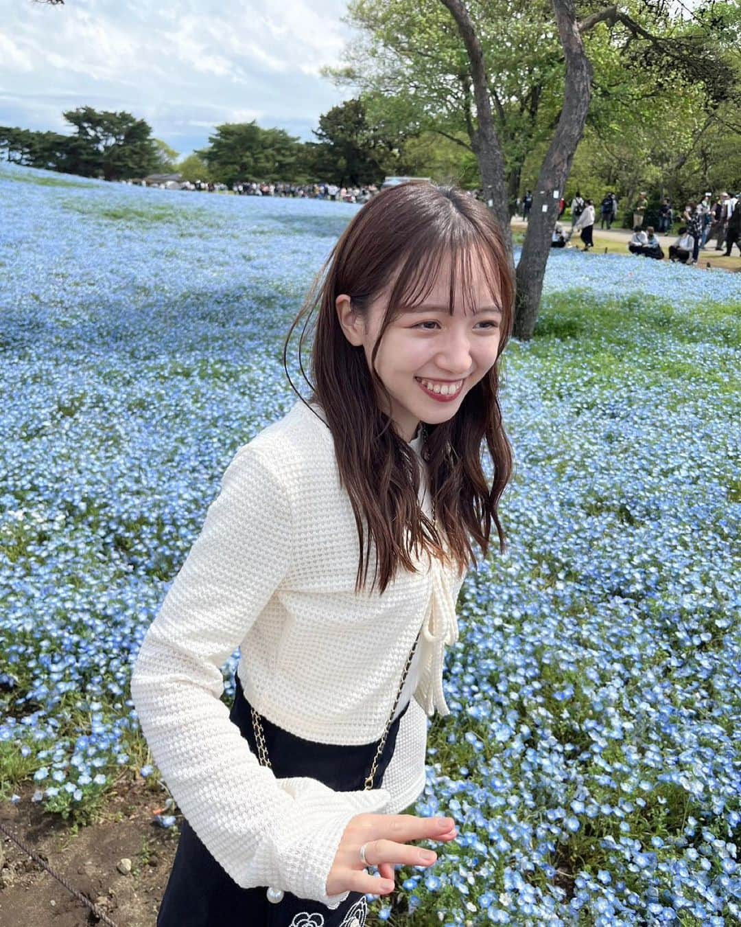 神岡実希さんのインスタグラム写真 - (神岡実希Instagram)「ー 🫧💎 #ネモフィラ #ネモフィラ畑」4月20日 21時47分 - miki_kamioka