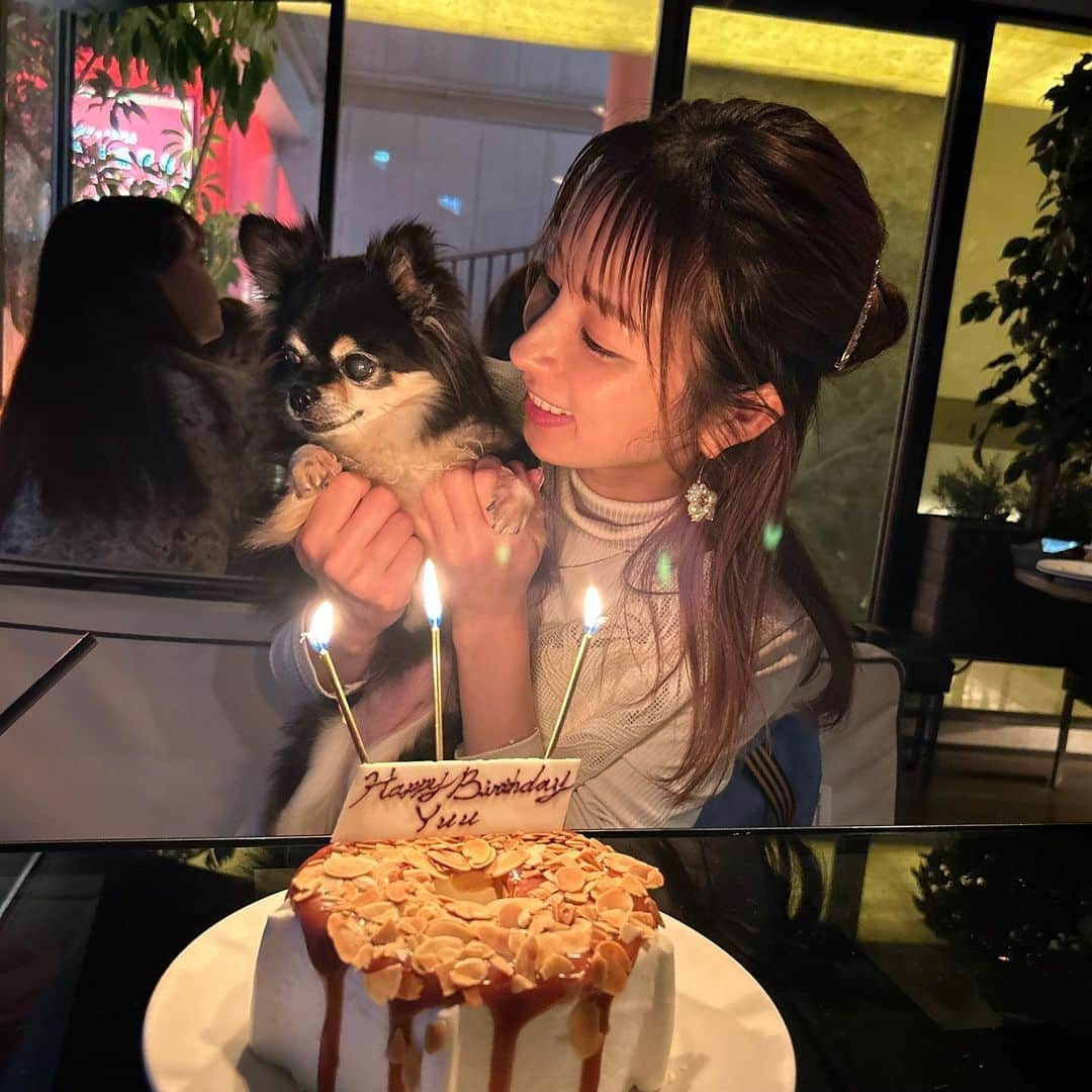 前田ゆうのインスタグラム：「My birthday✨🎂🤍 ありがとうございます😊 おめでとうってほんと素敵な言葉😆🤍幸せな1日❤️❤️」