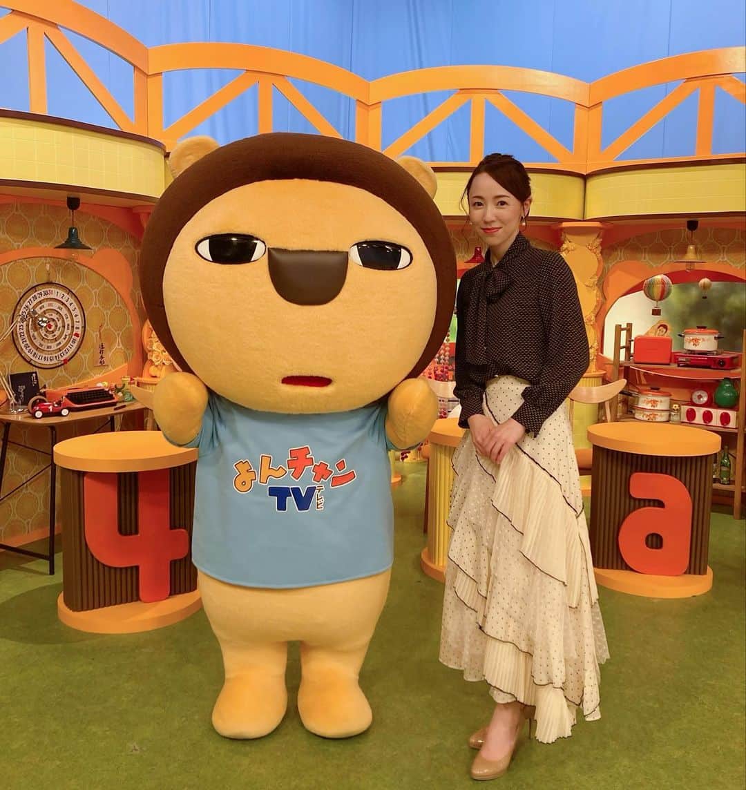 丸田佳奈のインスタグラム：「先週の、 よんチャンTV♪  #mbs #よんチャンtv  #らいよんチャン」