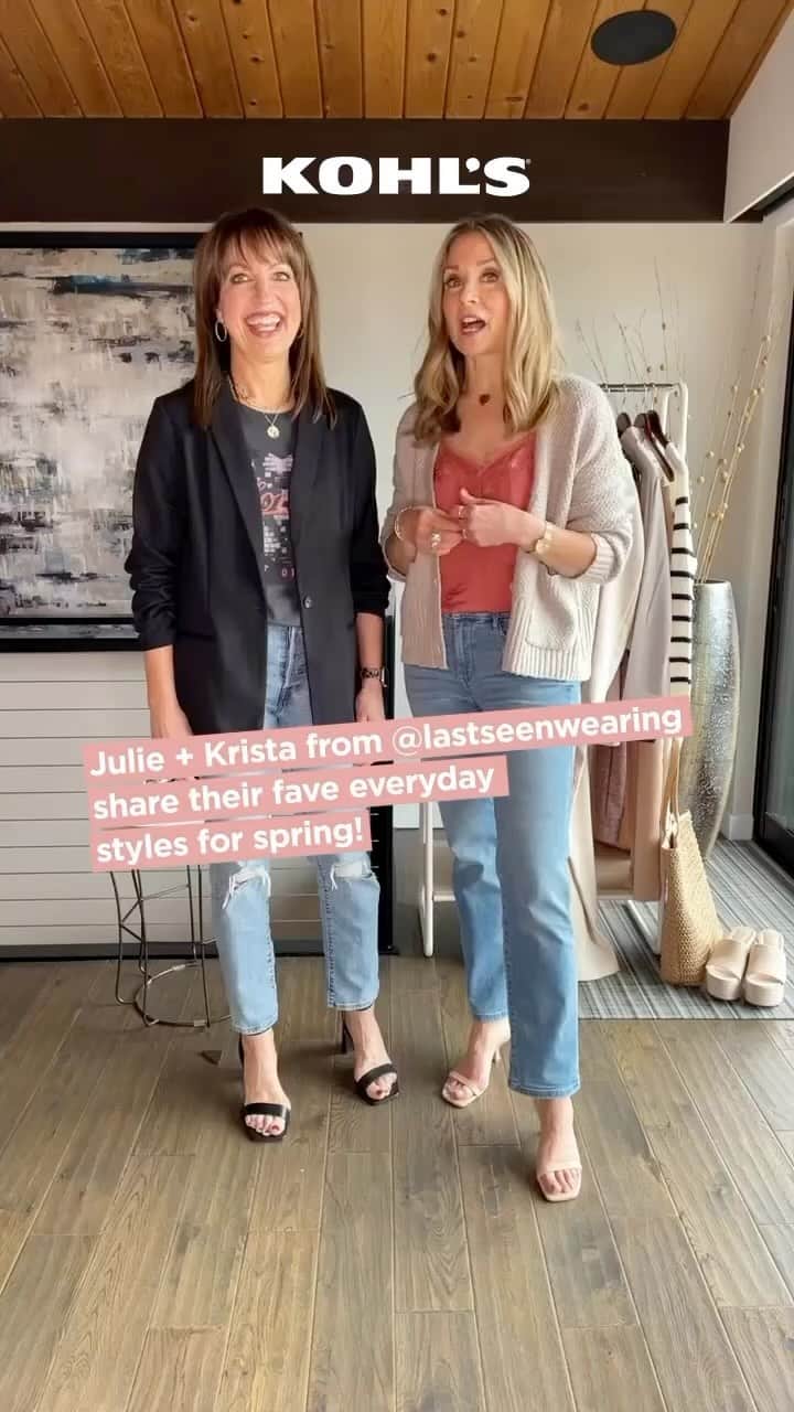 ロック&リパブリックのインスタグラム：「Need a shortcut to elevating your spring style? 🌸Check out fashion BFF’s Julie and Krista from @lastseenwearing favorite #KohlsFinds!」